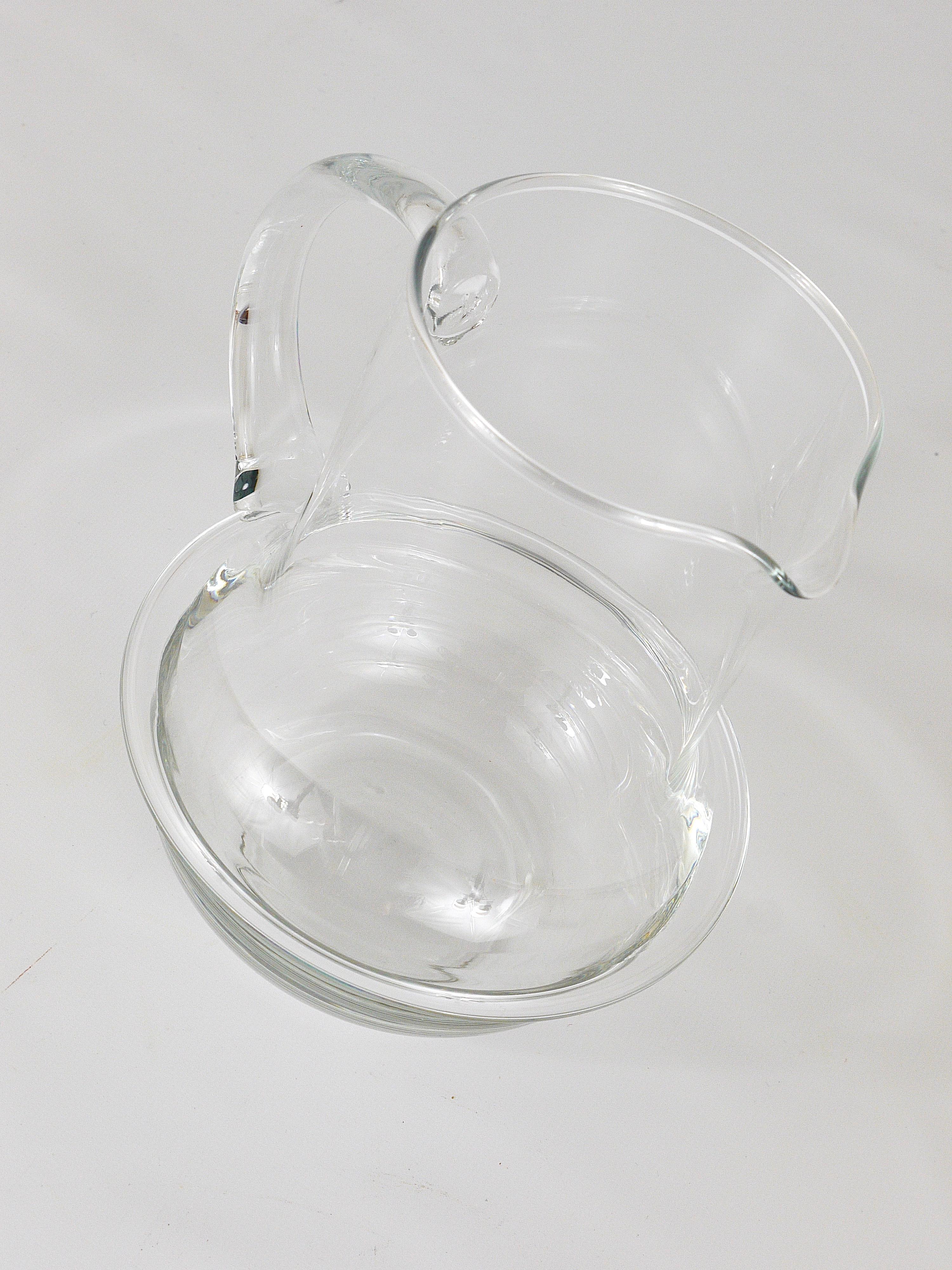 Carl Auböck Midcentury Glass Pitcher Jug by Ostovics Culinar, Austria, 1970s For Sale 1