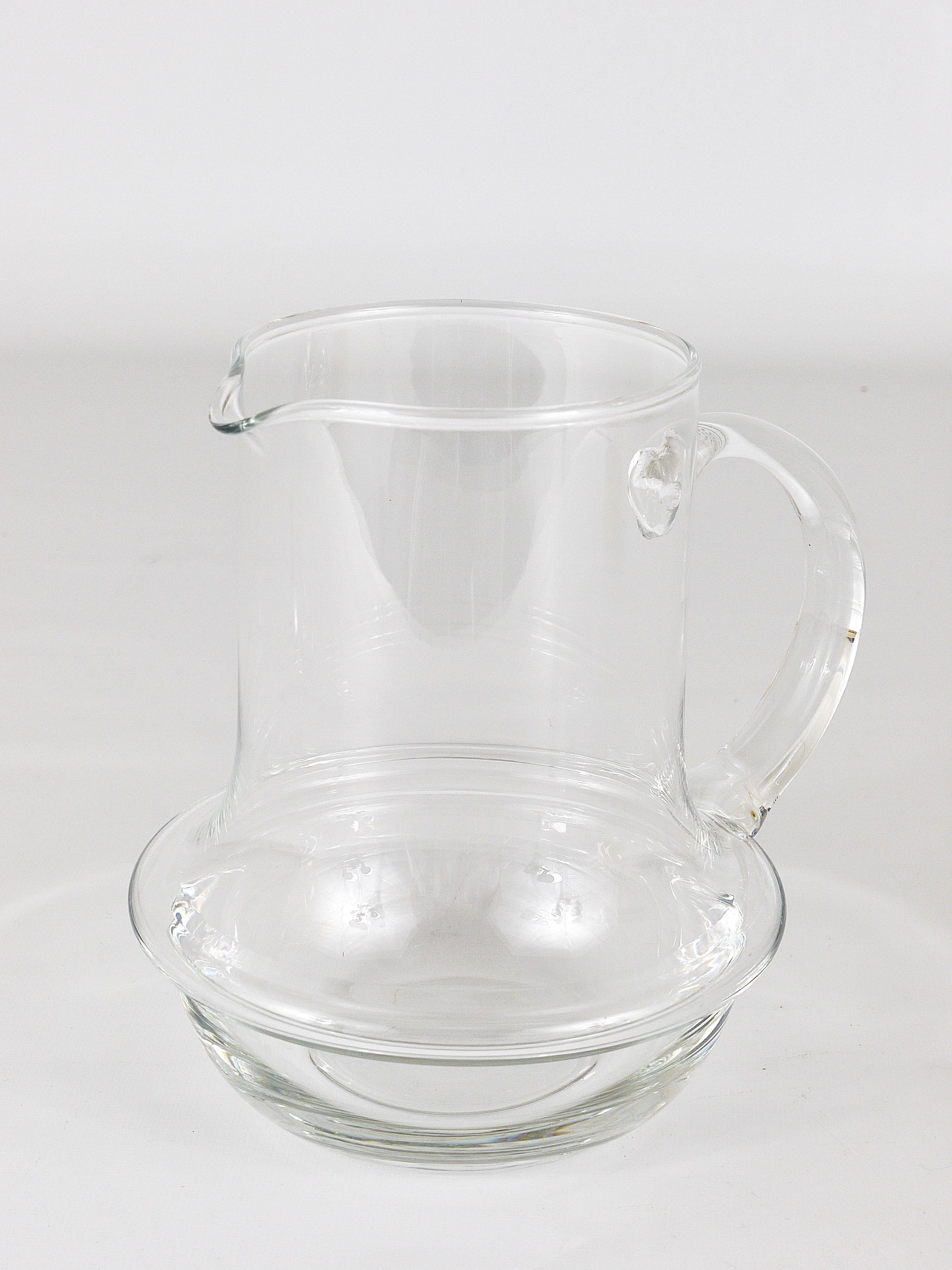 Carl Auböck Midcentury Glass Pitcher Jug by Ostovics Culinar, Austria, 1970s For Sale 2