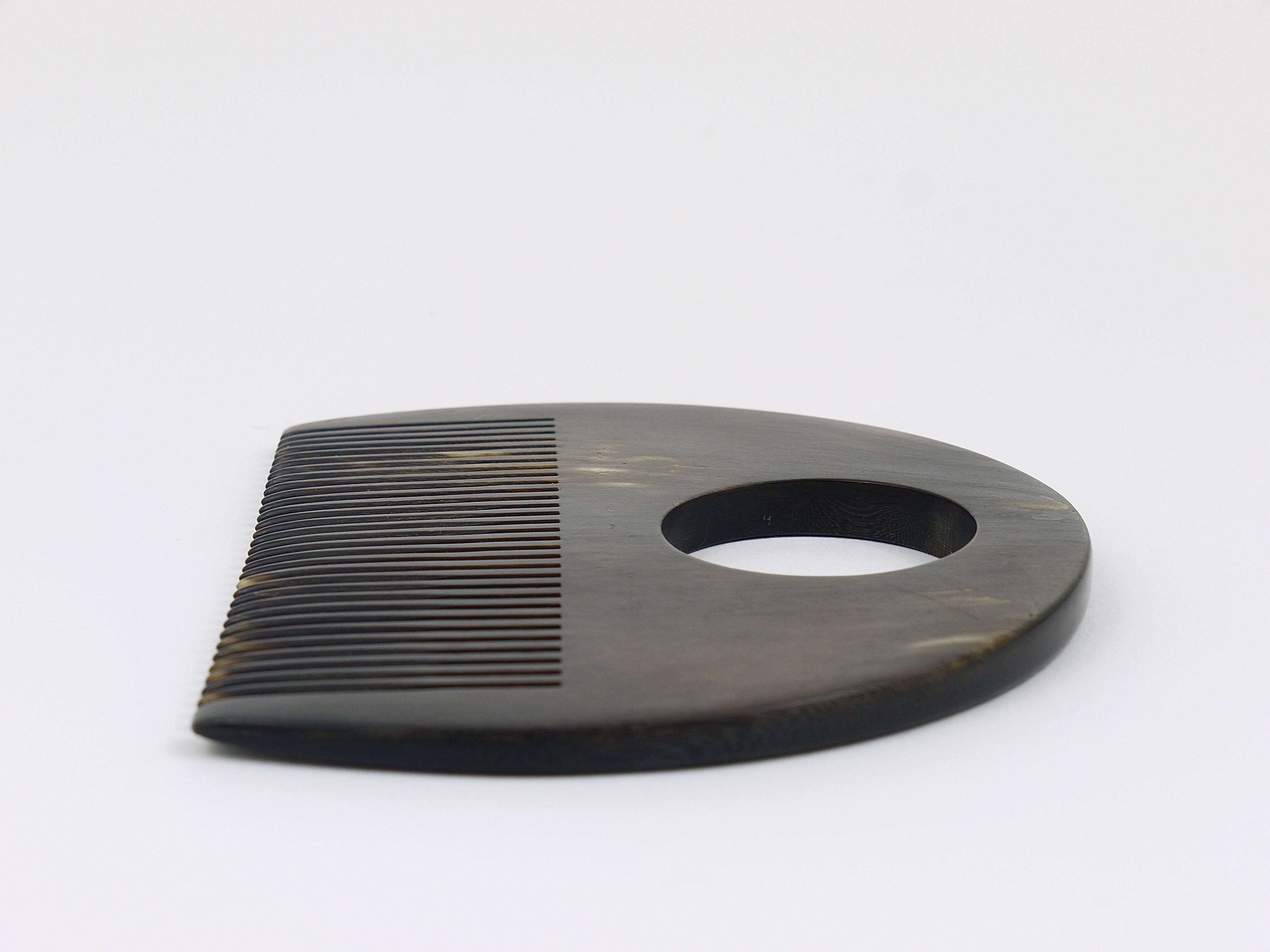 20th Century Carl Auböck Midcentury Horn Comb, Austria, 1960s For Sale