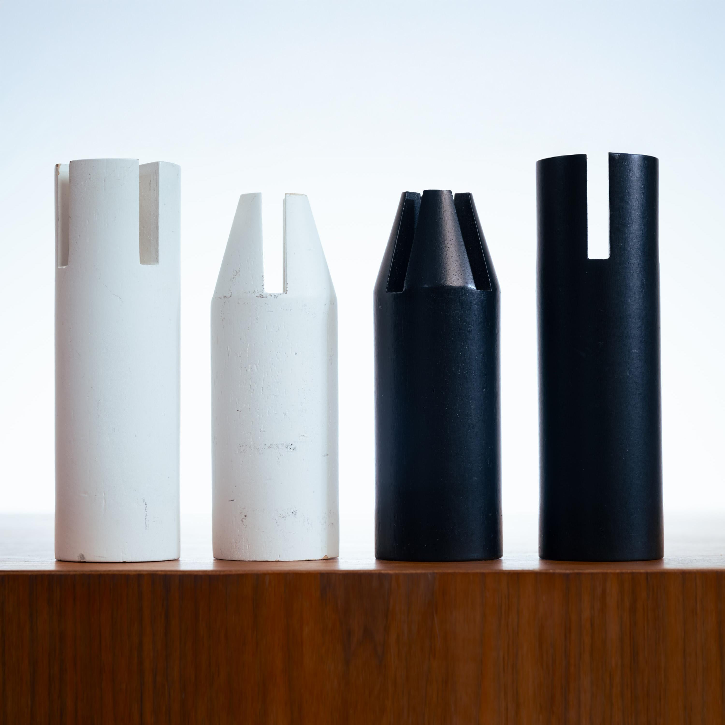 Carl Auböck minimalist wooden chess set for Werkstätte Auböck, Vienna 1960´s For Sale 5