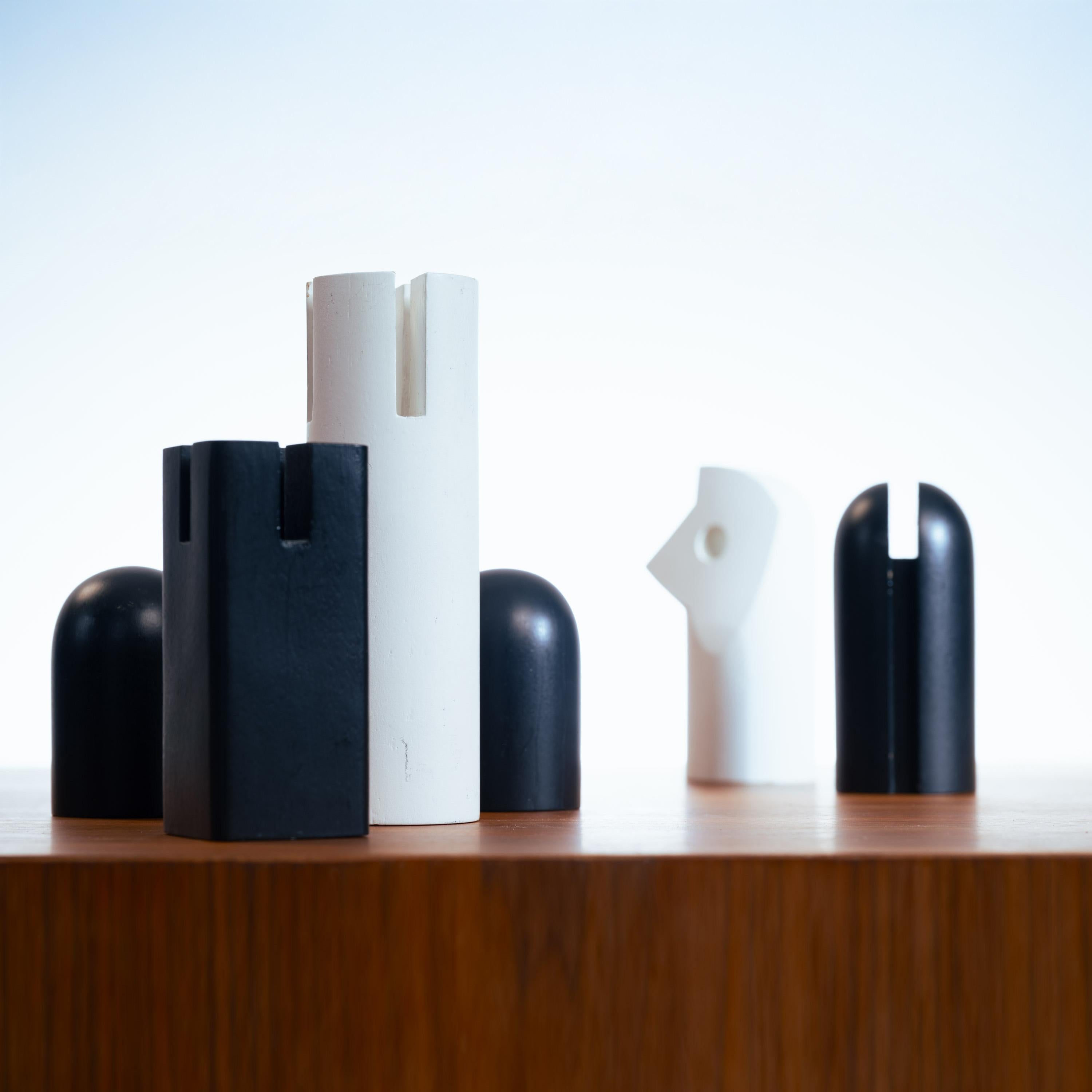 Carl Auböck minimalist wooden chess set for Werkstätte Auböck, Vienna 1960´s For Sale 7