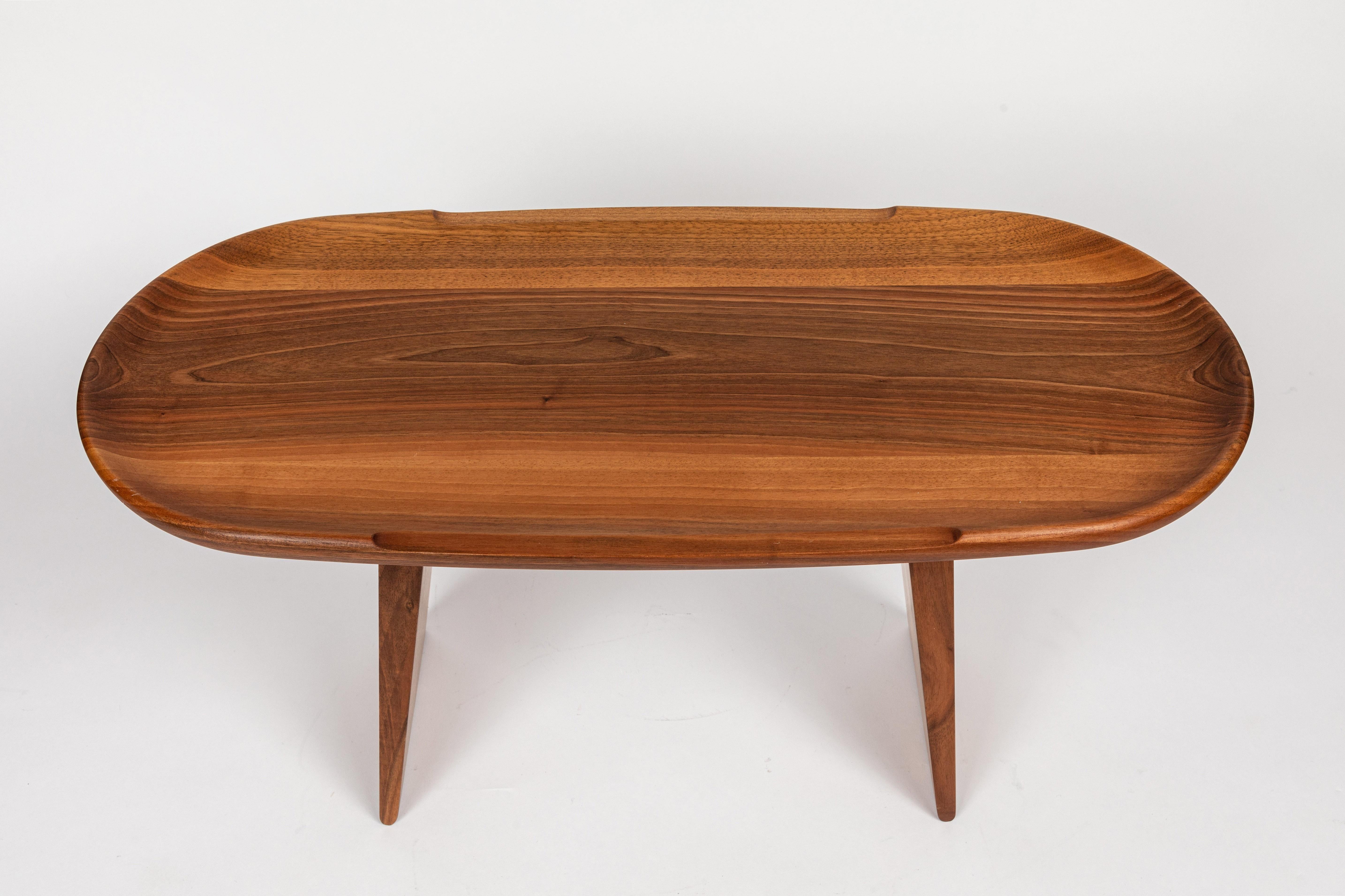 Mid-Century Modern Carl Auböck Model #3511 Walnut Table For Sale
