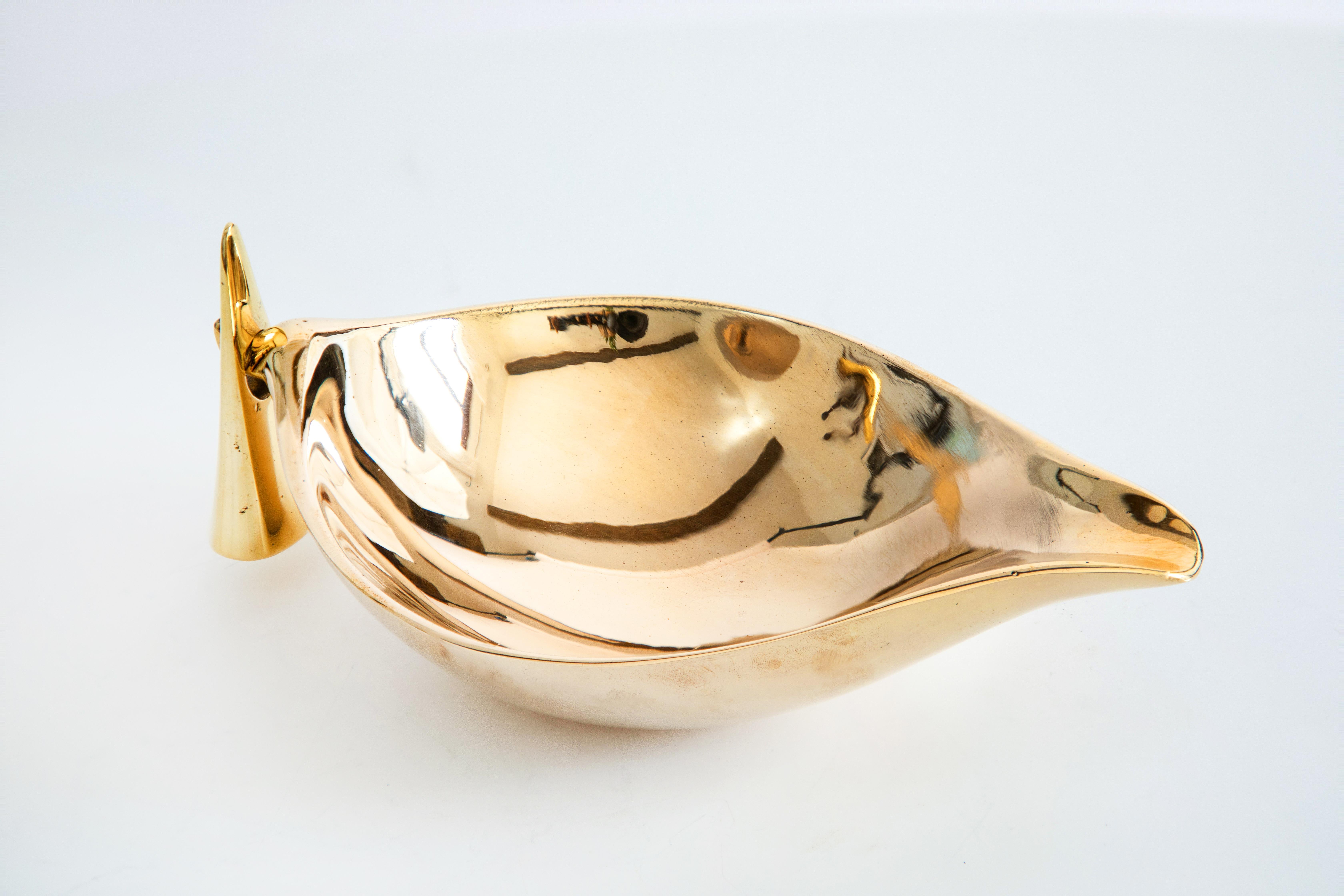 Austrian Carl Auböck Model #3514 Brass Bowl For Sale