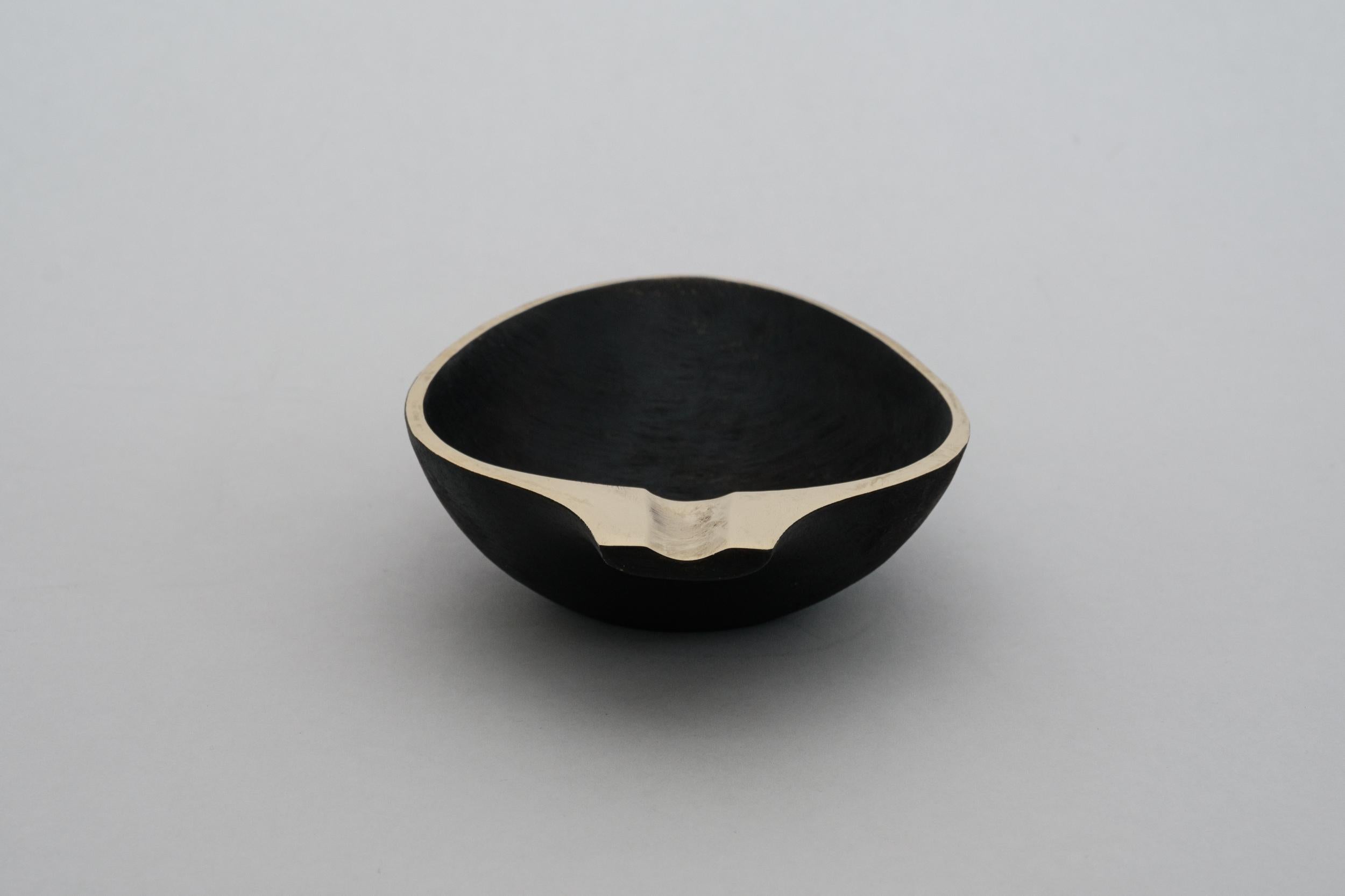 Carl Auböck Model #3548 Patinated Brass Bowl For Sale 8