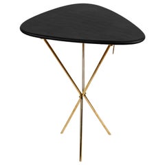 Carl Auböck Modèle #3642 Table en laiton et cuir