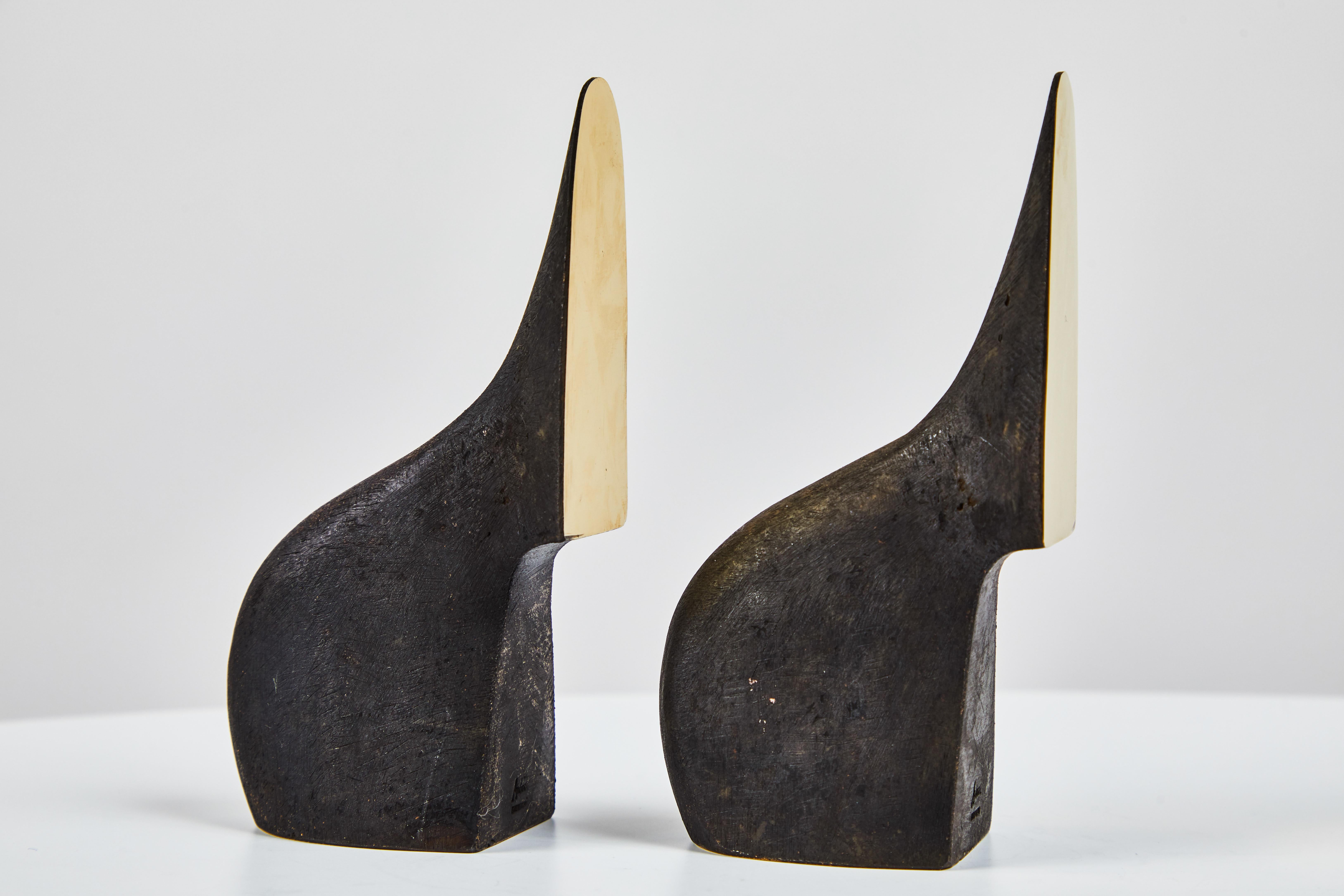 Pair of Carl Auböck Model #3652 Brass Bookends In New Condition For Sale In Glendale, CA