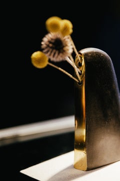 Carl Auböck Model #3786 'Alert' Patinated Brass Vase