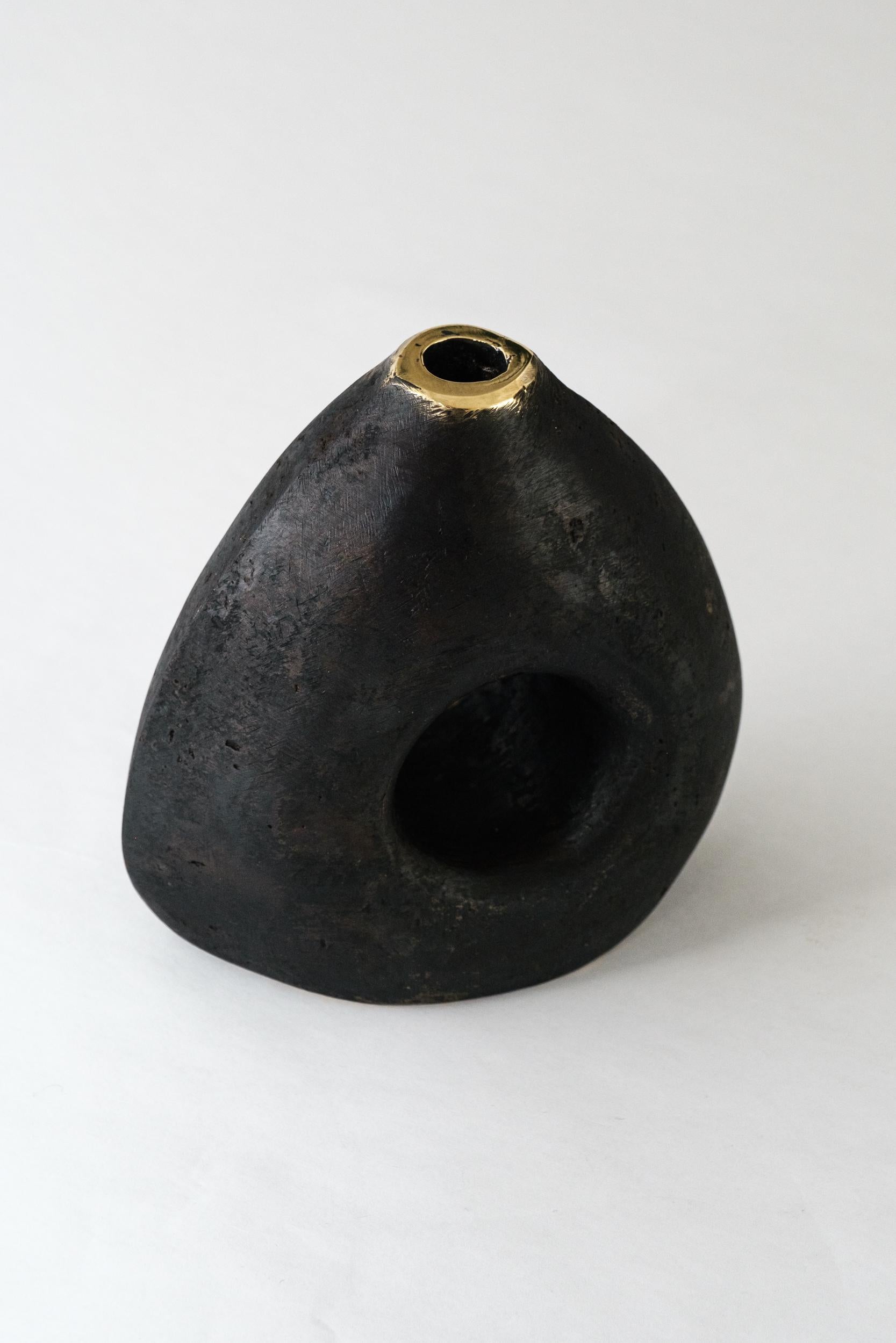 Carl Auböck Model #3787 Patinated Brass Vase For Sale 3