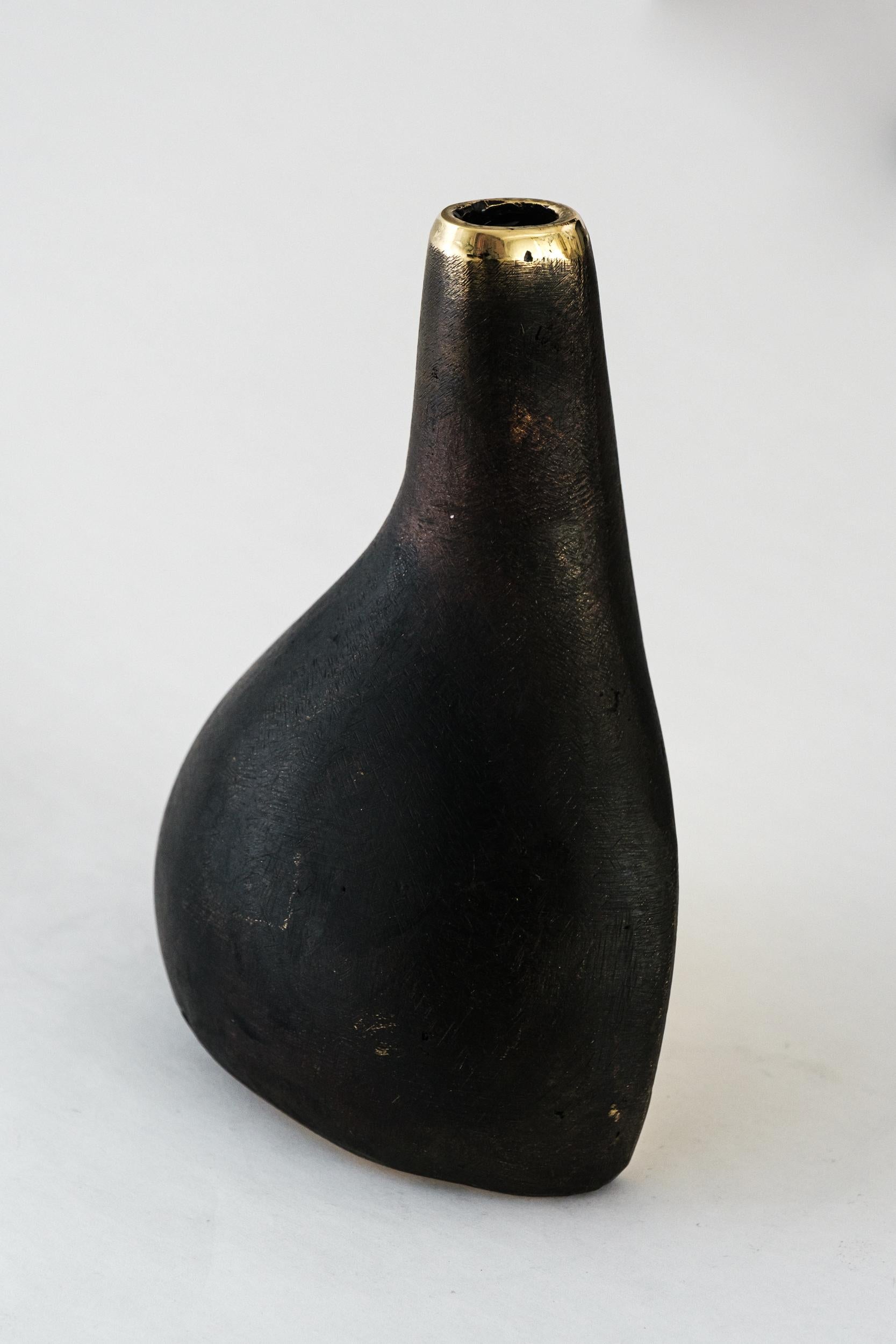 Carl Auböck Model #3792 Patinated Brass Vase or Bookend For Sale 3