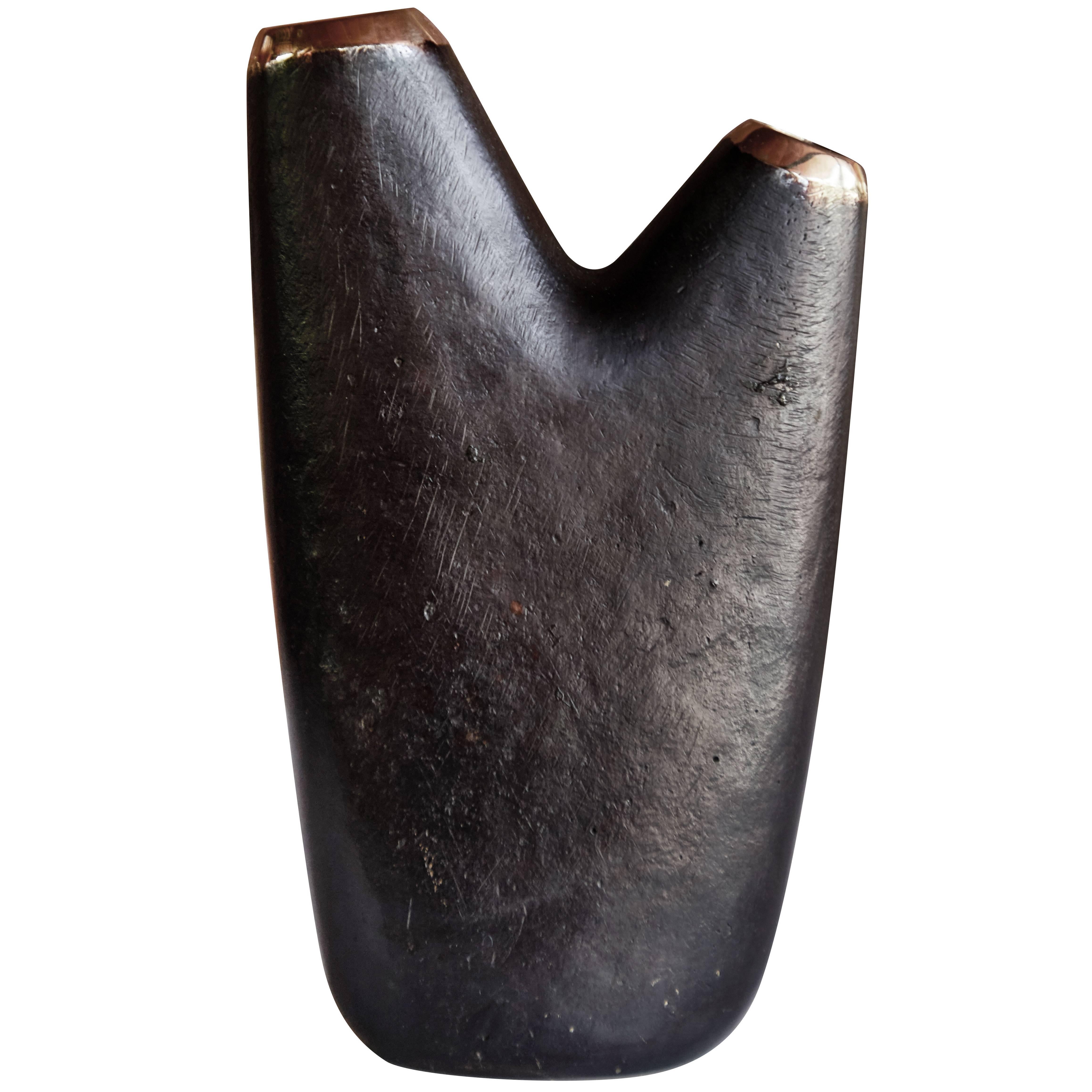 Contemporary Carl Auböck Model #3794/1 'Aorta' Brass Vase For Sale