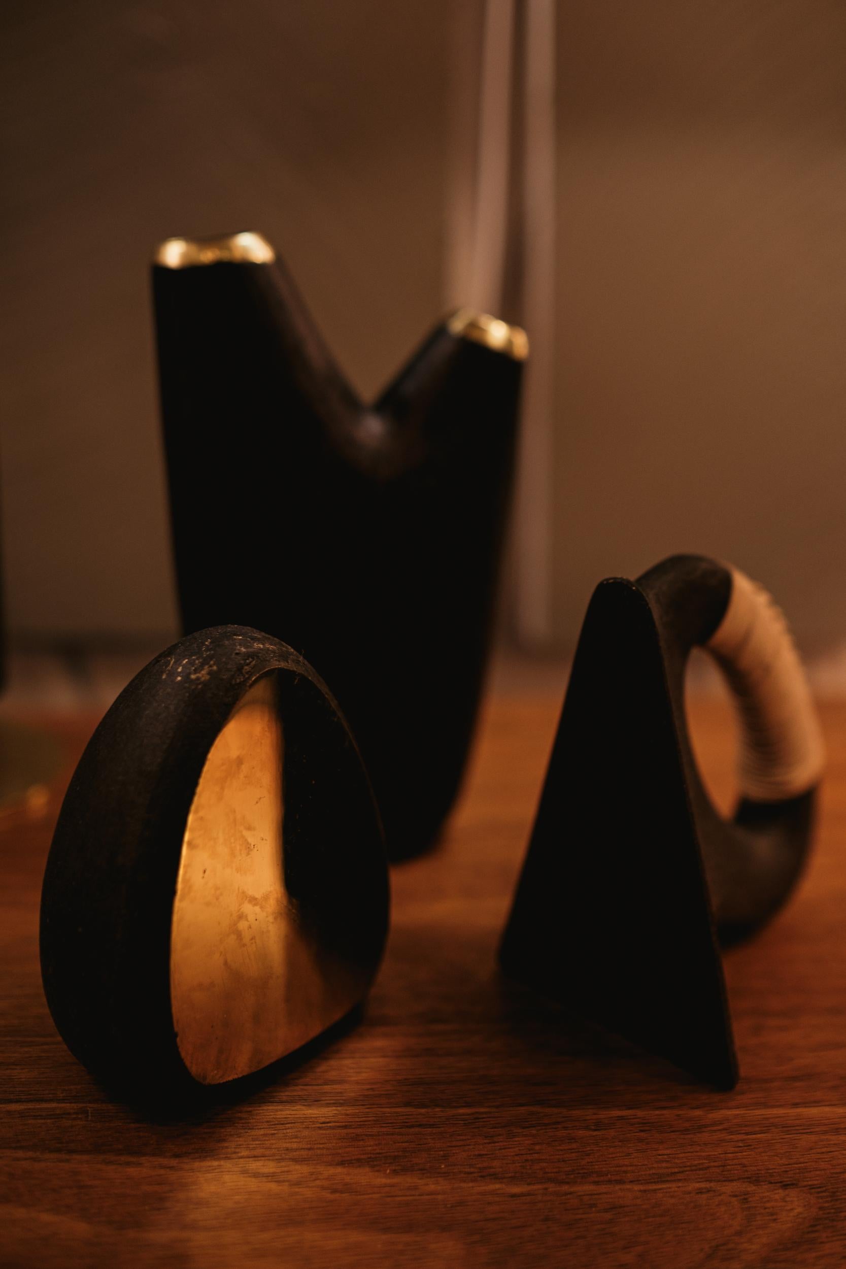 Carl Auböck Model #3794 'Aorta' Brass Vase For Sale 3