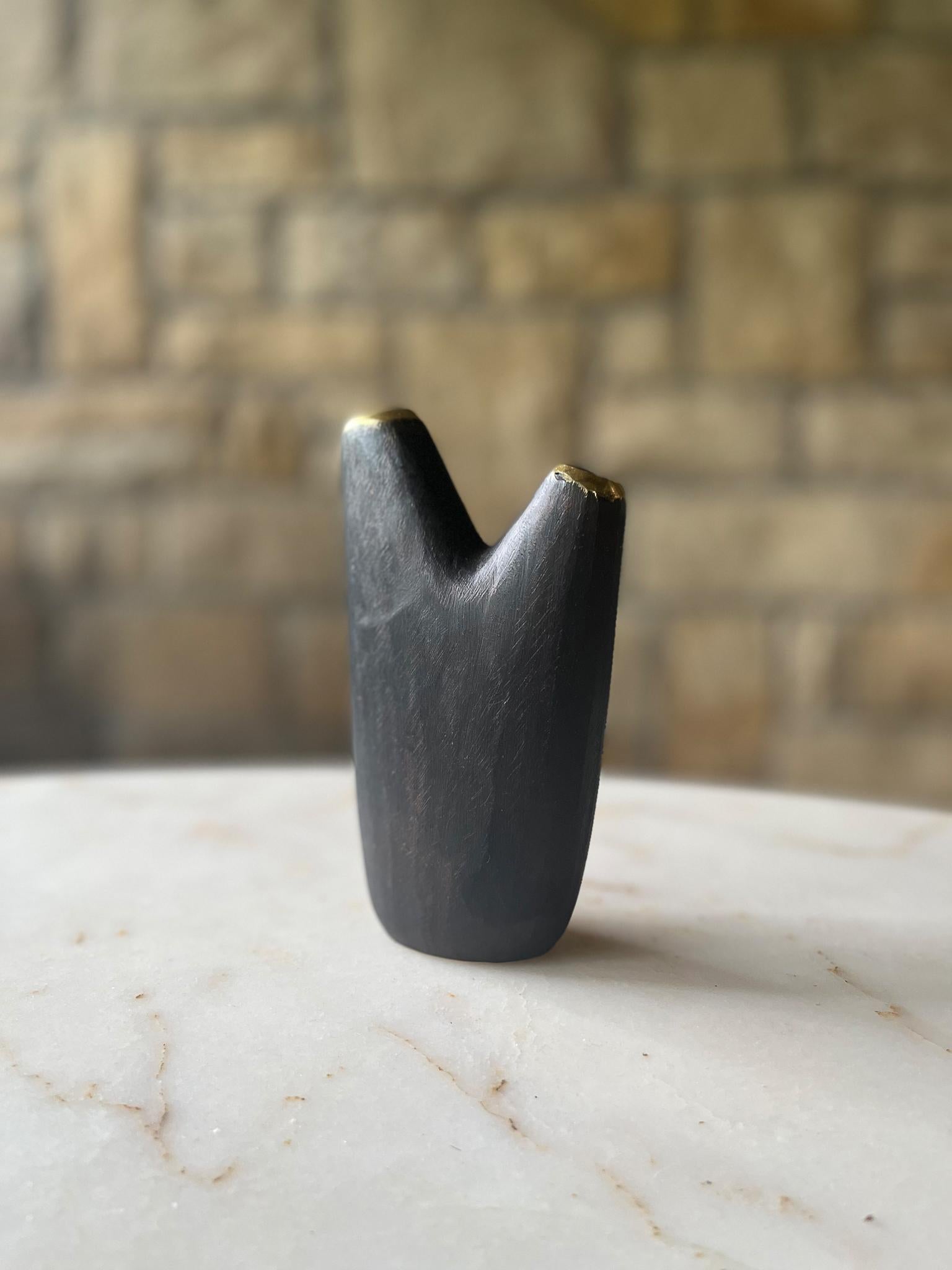 Carl Auböck Model #3794 'Aorta' Brass Vase For Sale 4