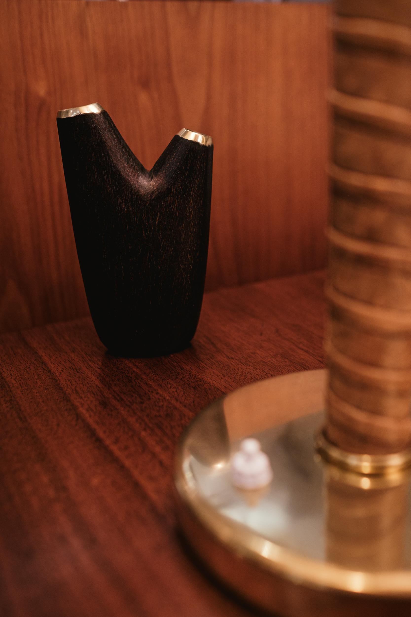Carl Auböck Model #3794 'Aorta' Brass Vase For Sale 2