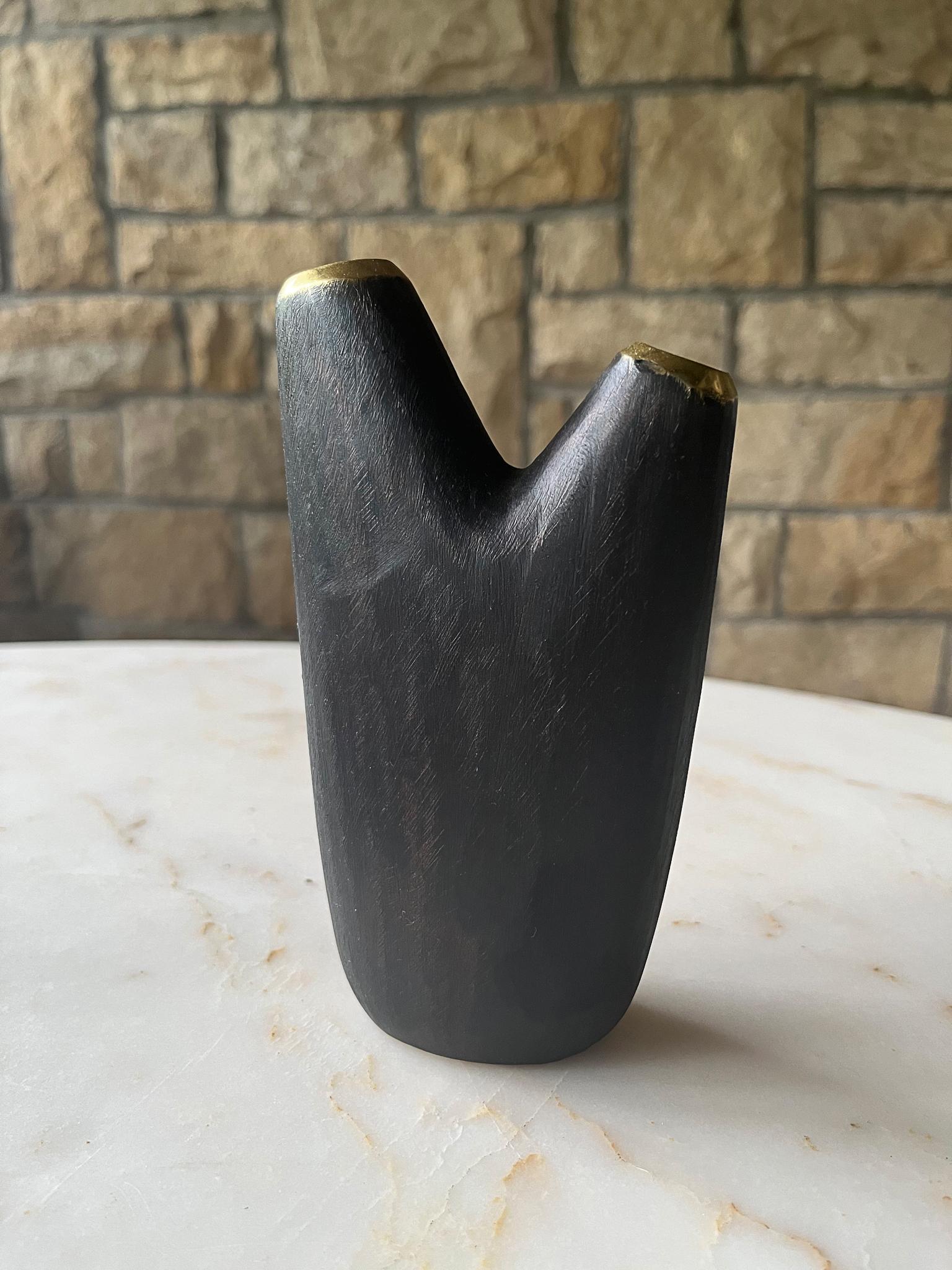 Carl Auböck Model #3794 'Aorta' Brass Vase For Sale 2