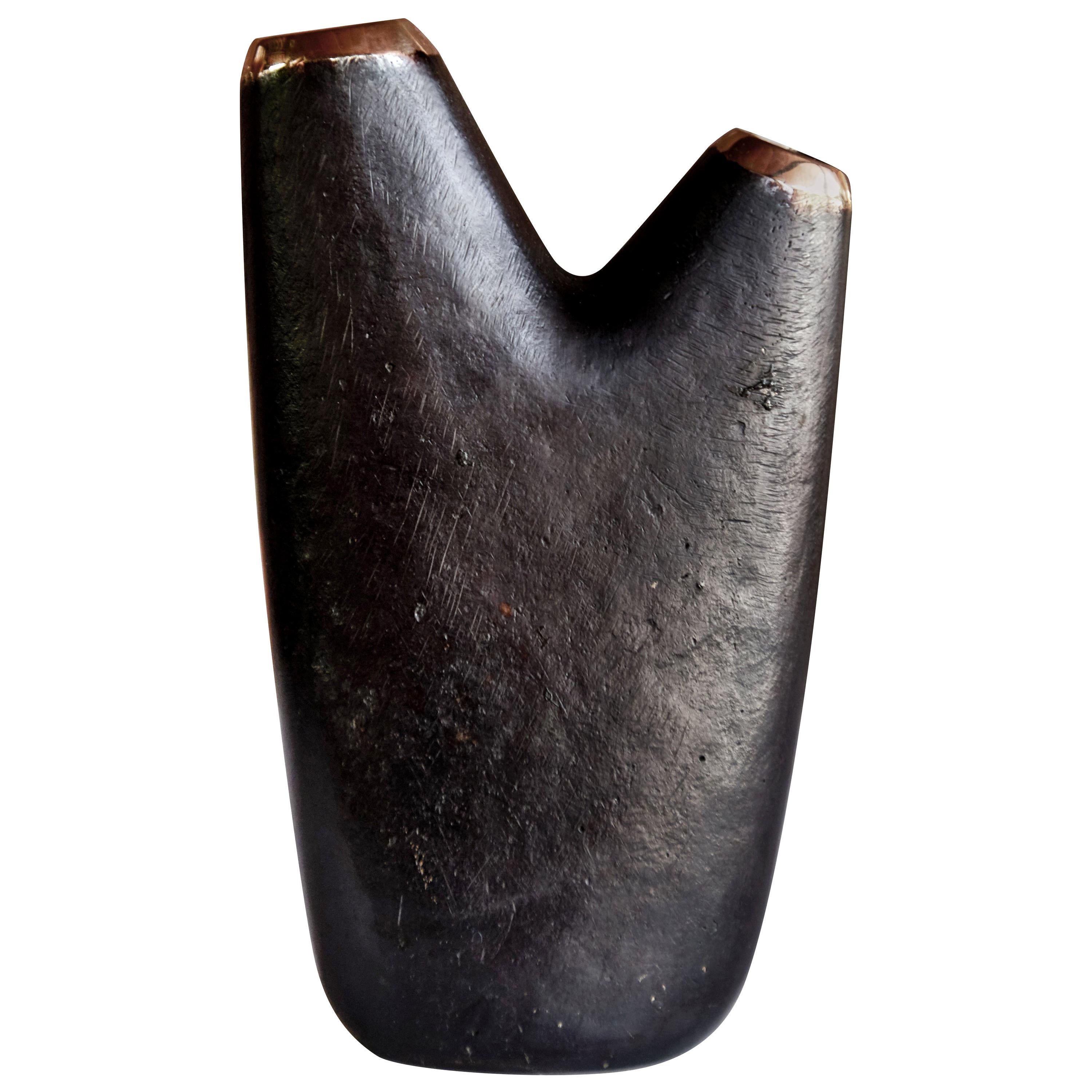 Carl Auböck Model #3794 'Aorta' Brass Vase For Sale