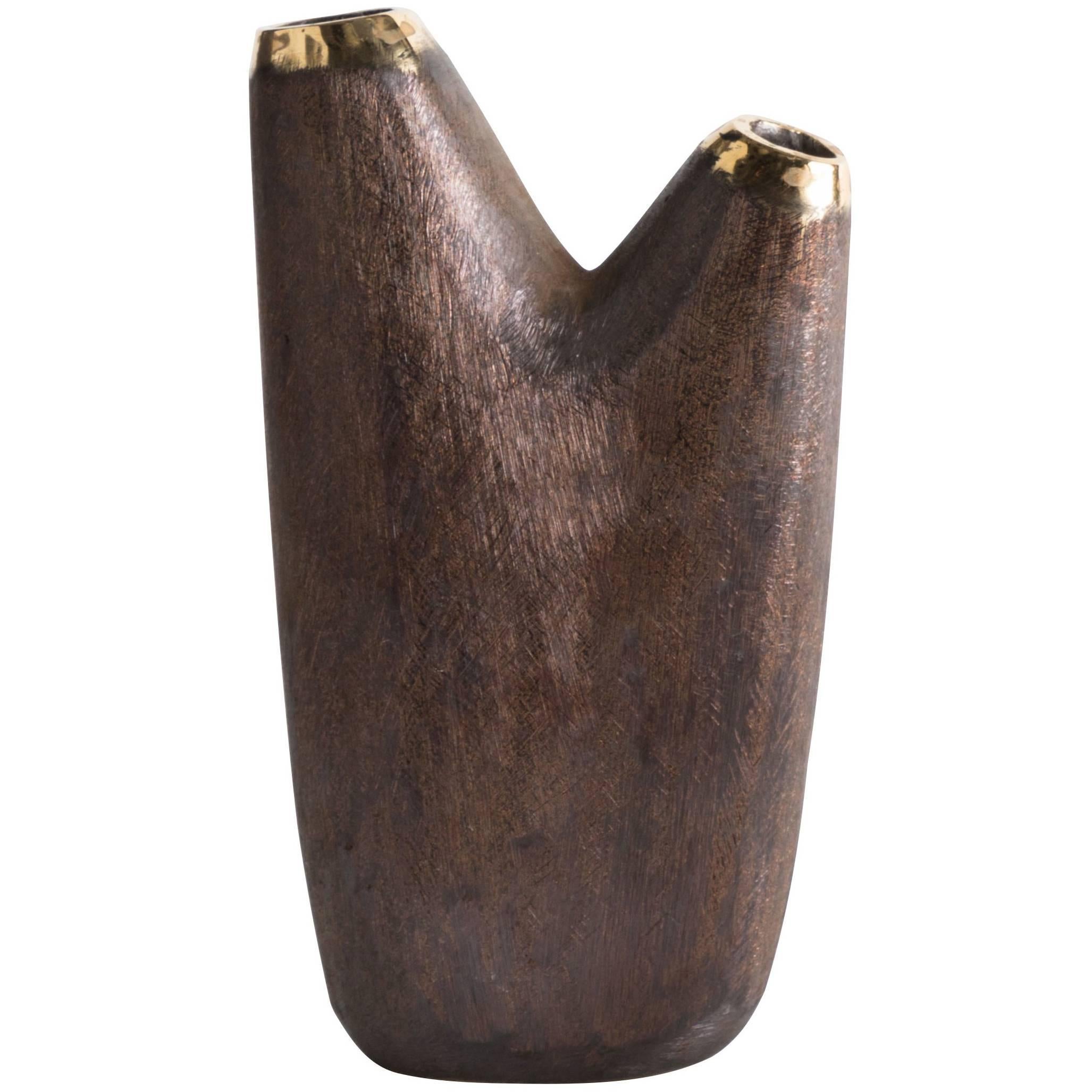 Carl Auböck Model #3794 'Aorta' Brass Vase