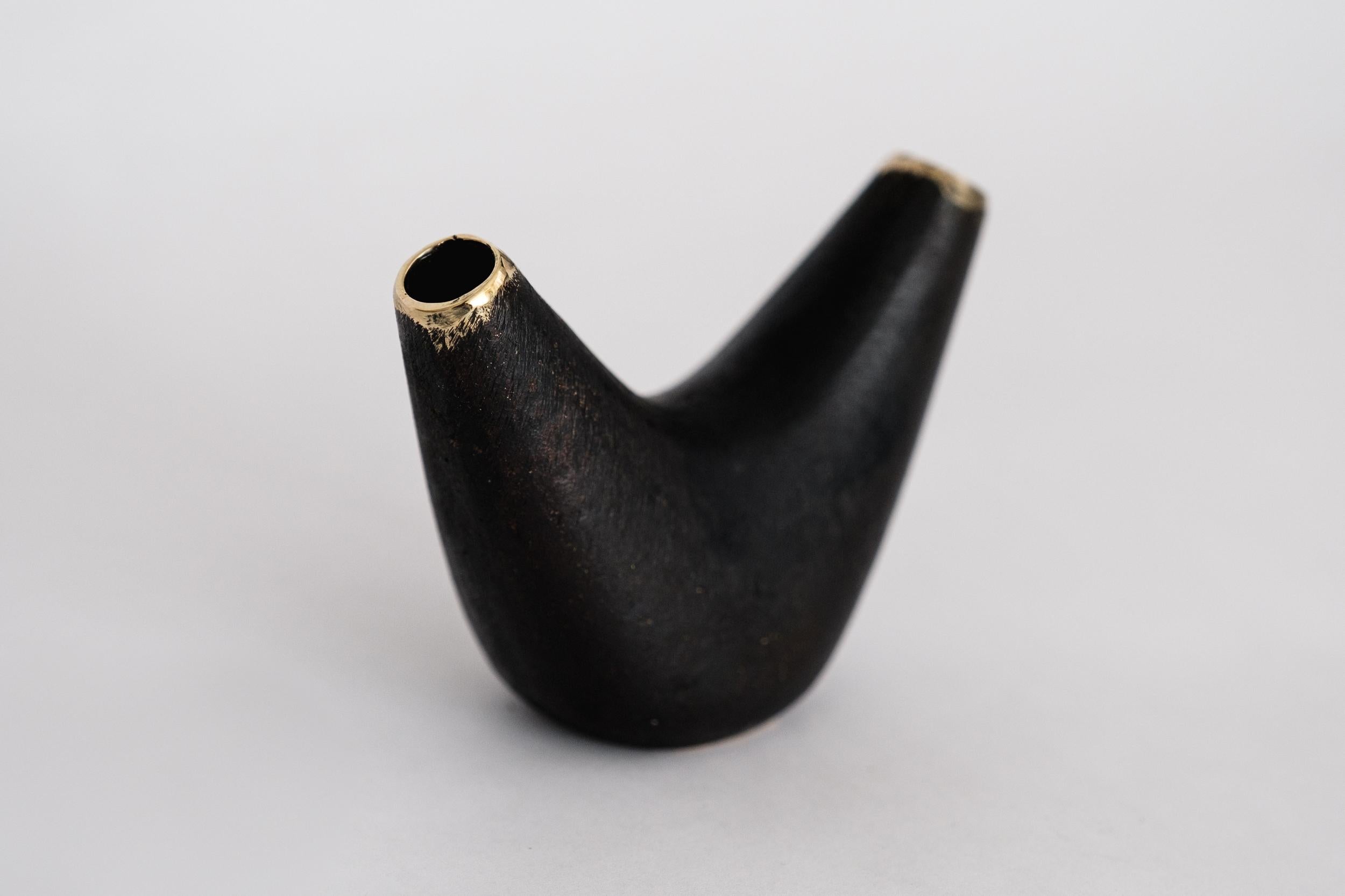 Carl Auböck Model #3795 'Aorta Crescent' Brass Vase For Sale 5