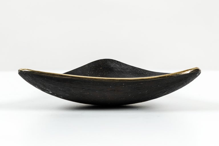 Patinated Carl Auböck Model #3844 Brass Bowl For Sale