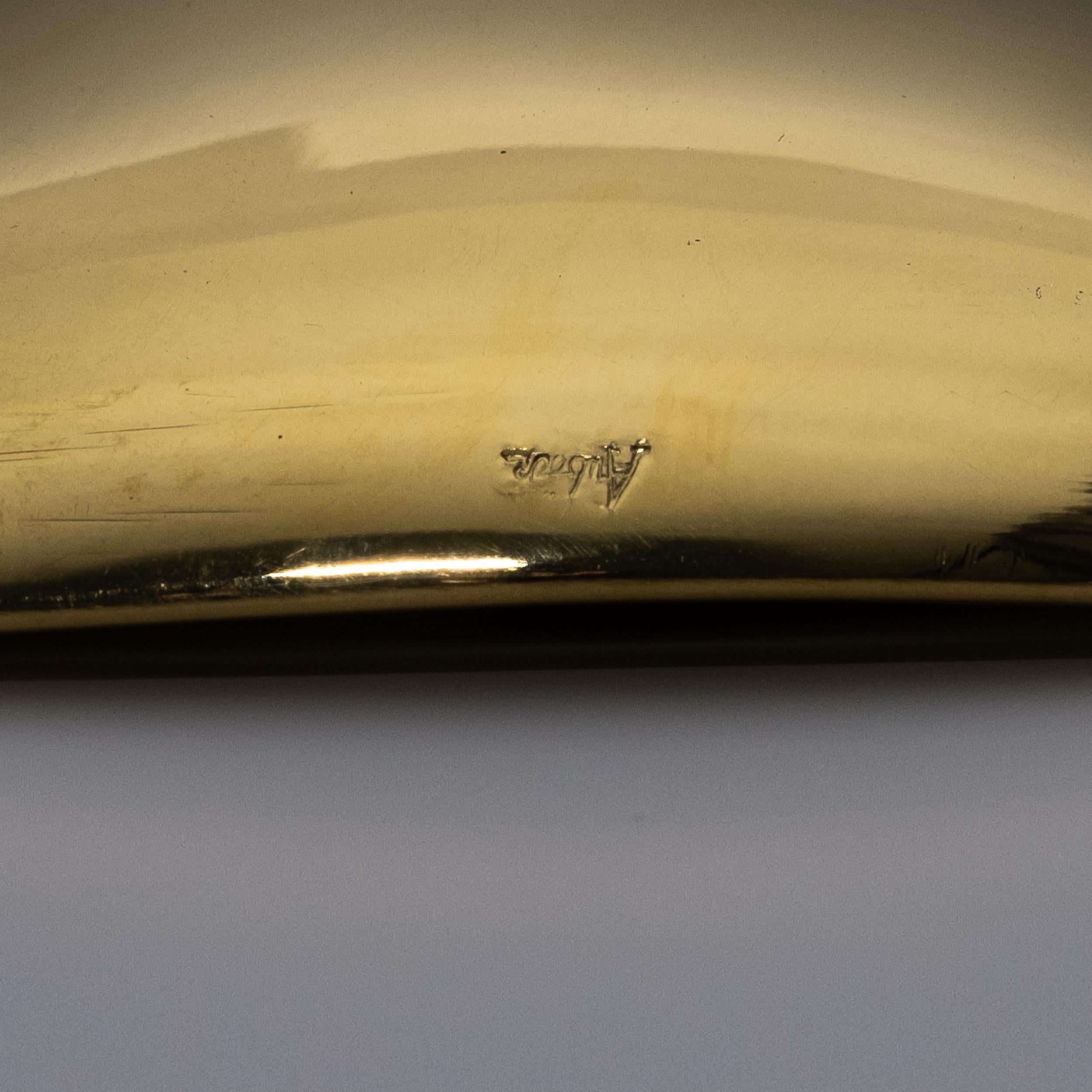 Carl Auböck Model #3844 Polished Brass Bowl For Sale 4