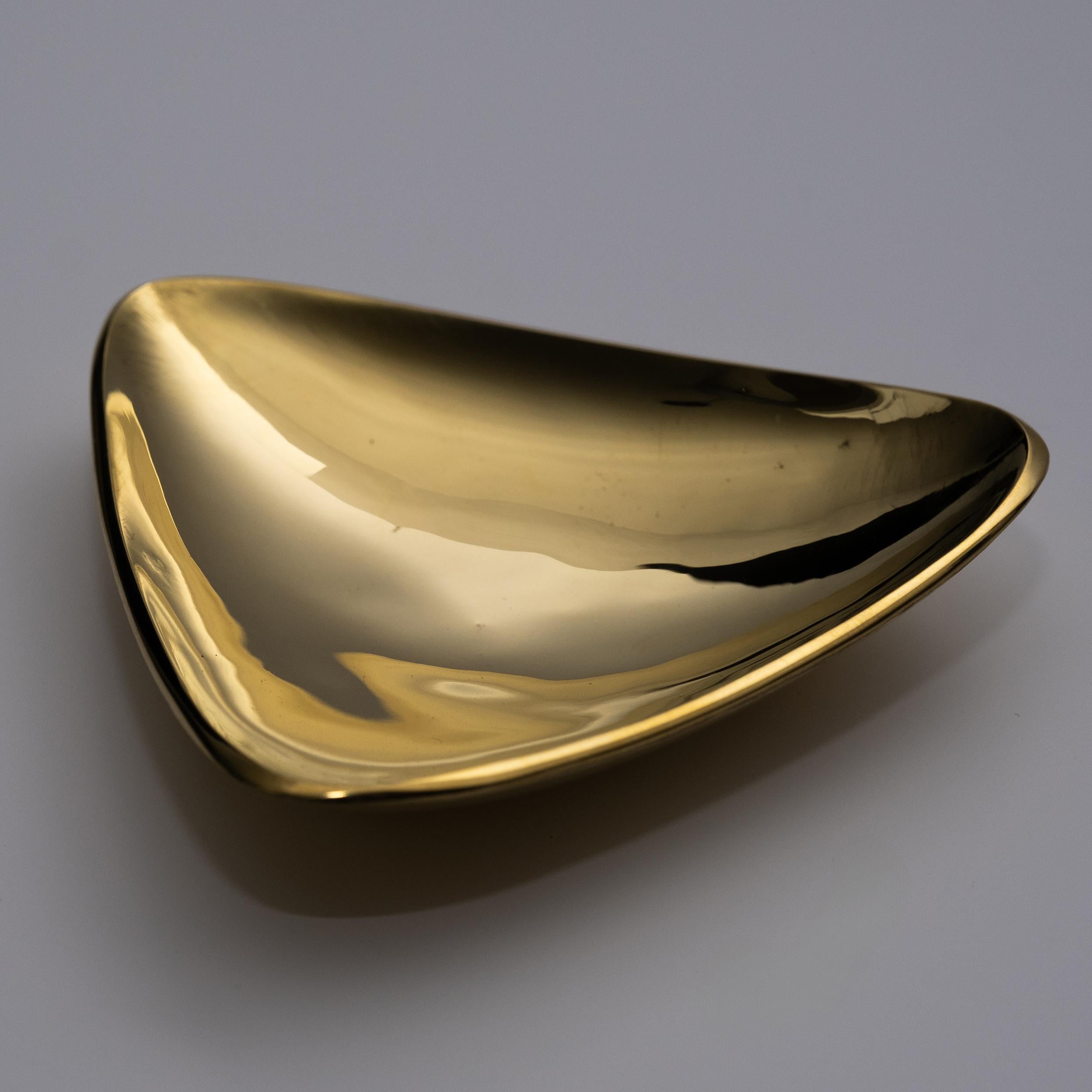Carl Auböck Model #3844 Polished Brass Bowl For Sale 5