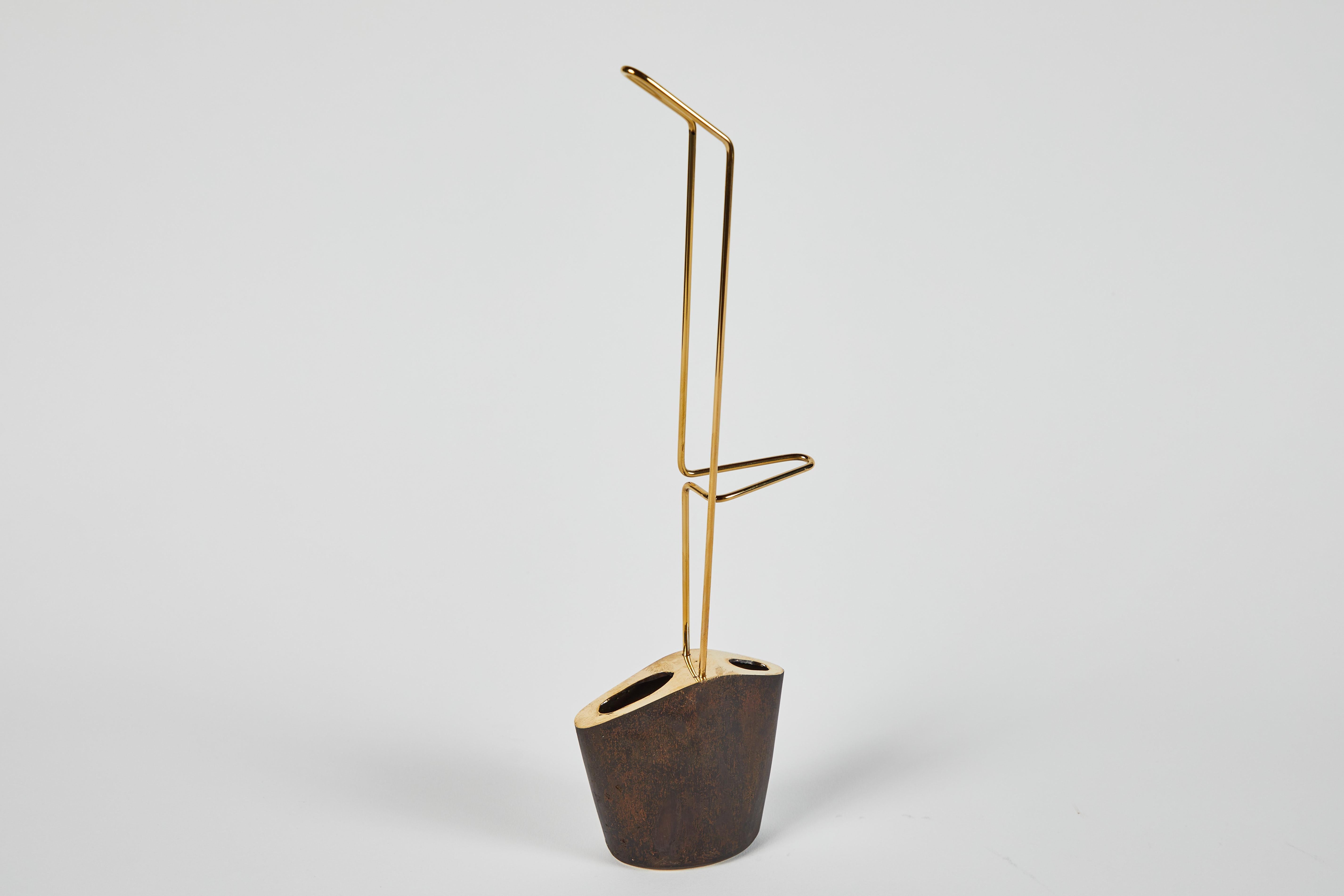 Mid-Century Modern Carl Auböck Model #3853 Brass Vase For Sale