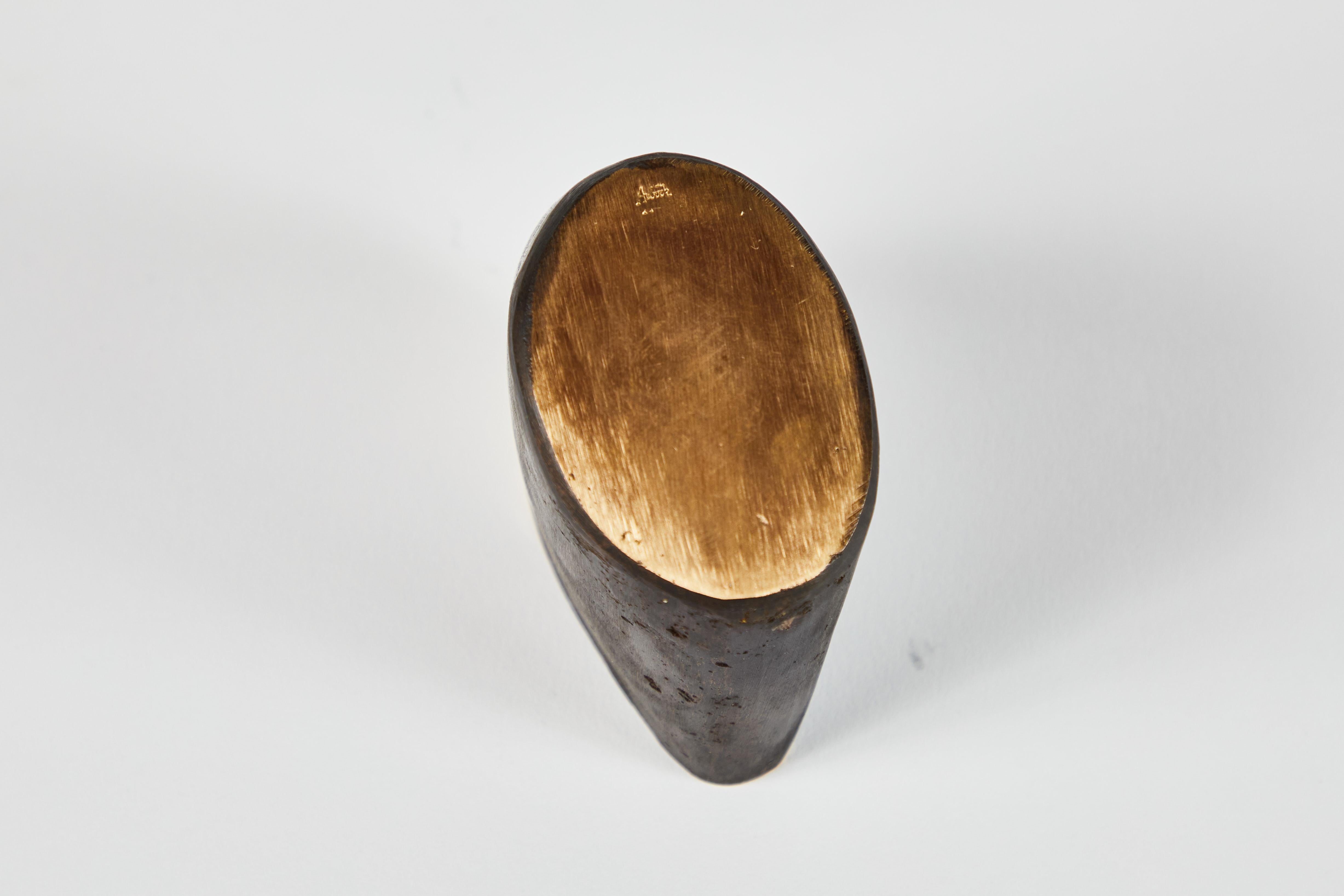 Contemporary Carl Auböck Model #3853 Brass Vase For Sale