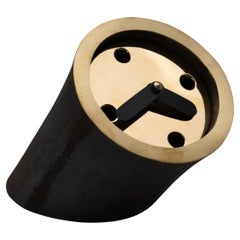 Reloj de sobremesa Carl Auböck Modelo #3855 "Átomo" de latón