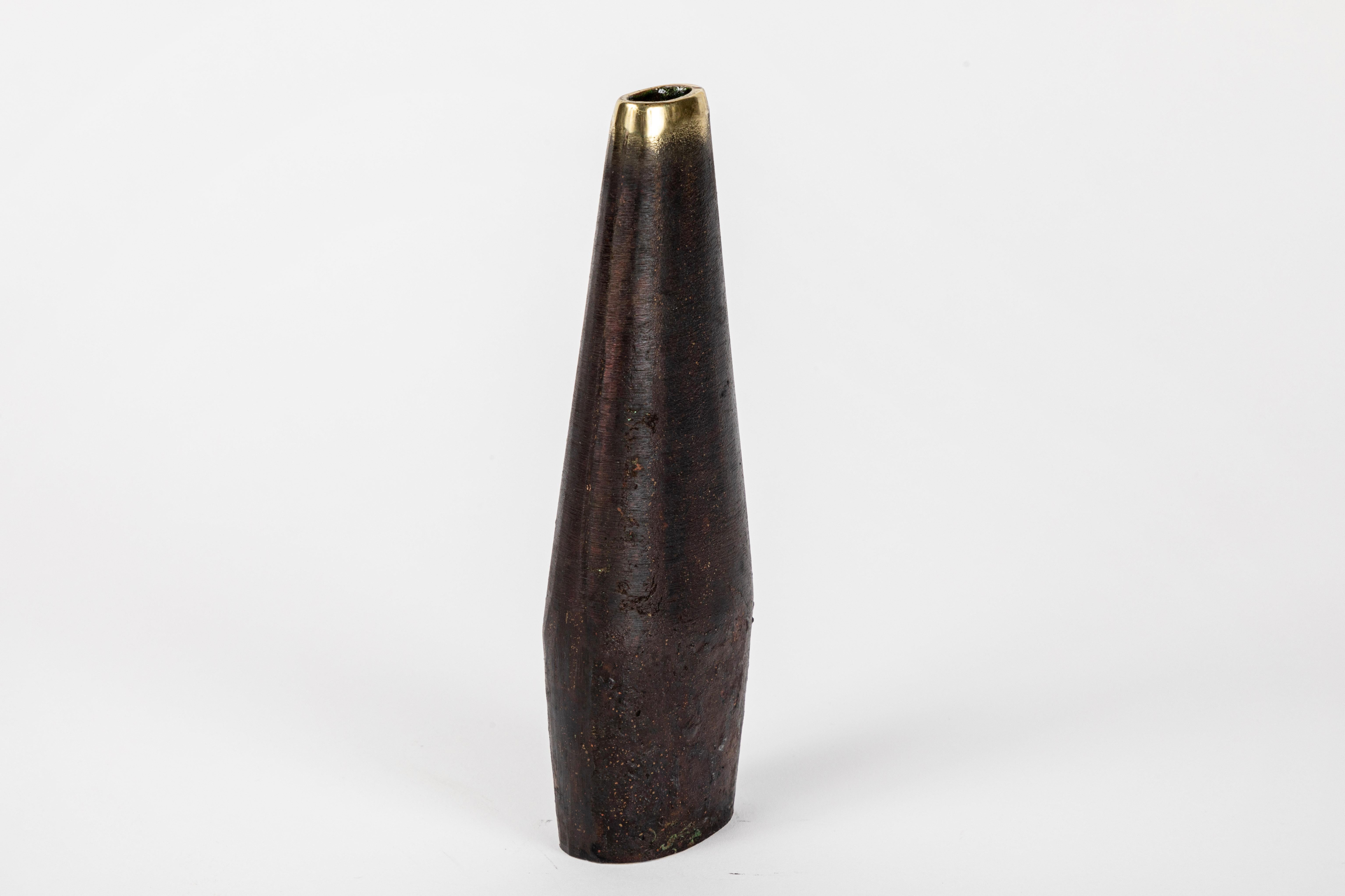 Austrian Carl Auböck Model #3974 Brass Vase For Sale