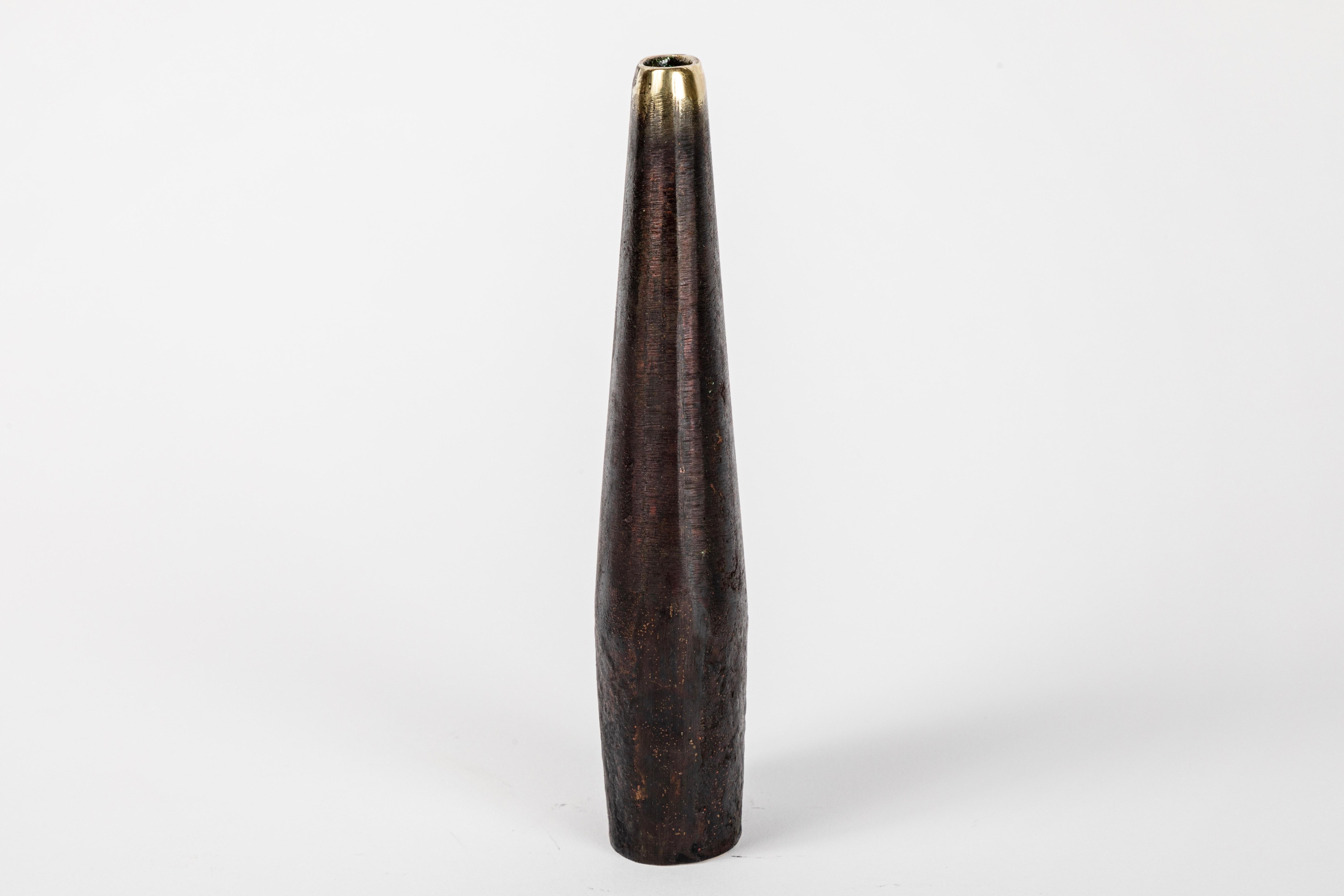 Polished Carl Auböck Model #3974 Brass Vase For Sale