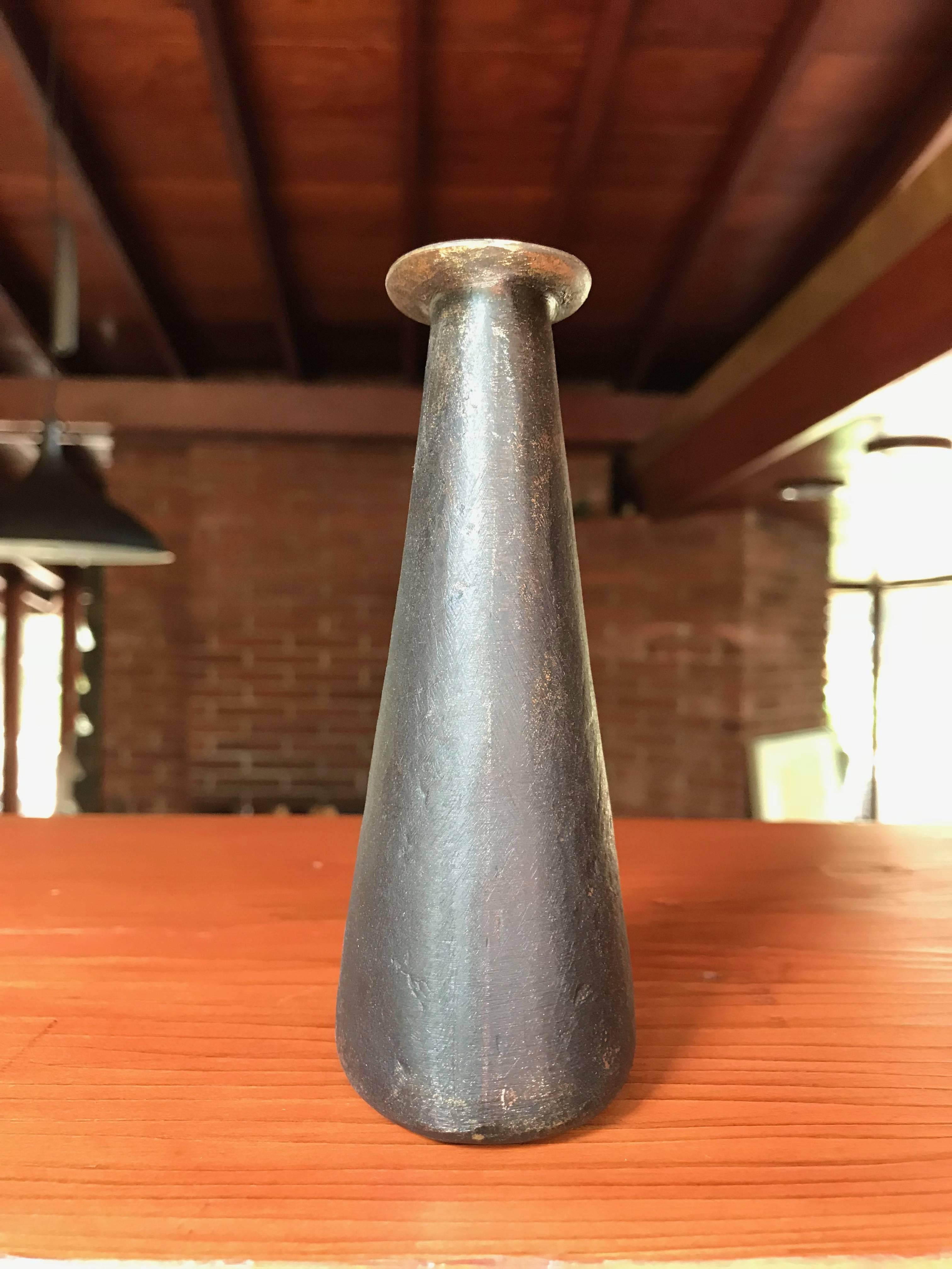 Patinated Carl Auböck Model #3975 Brass Vase