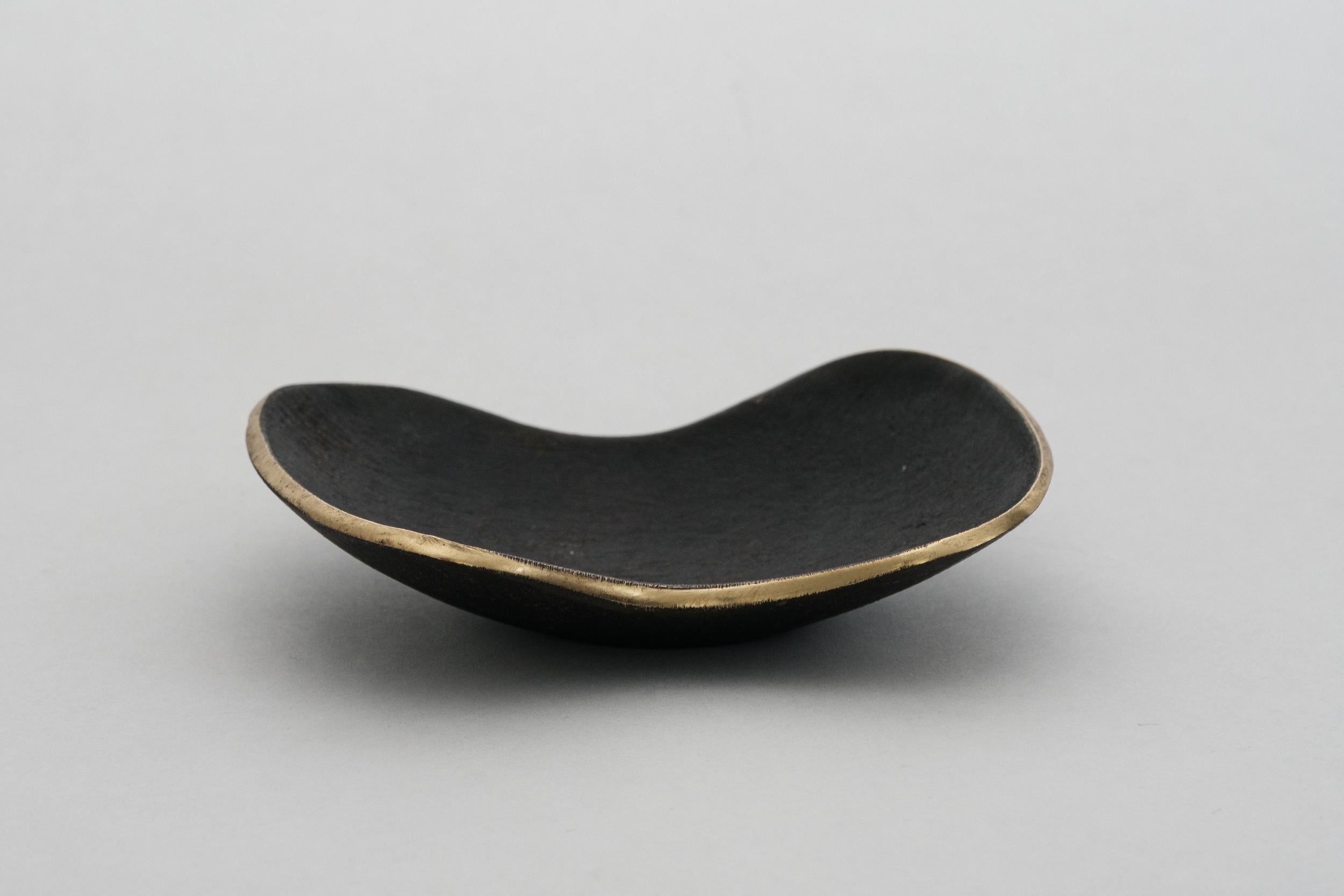 Contemporary Carl Auböck Model #3979 Patinated Brass Bowl For Sale