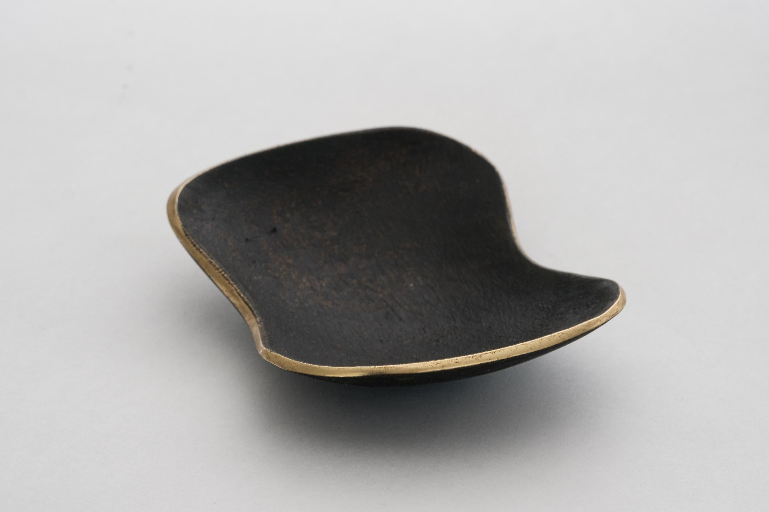 Carl Auböck Model #3979 Patinated Brass Bowl For Sale 2