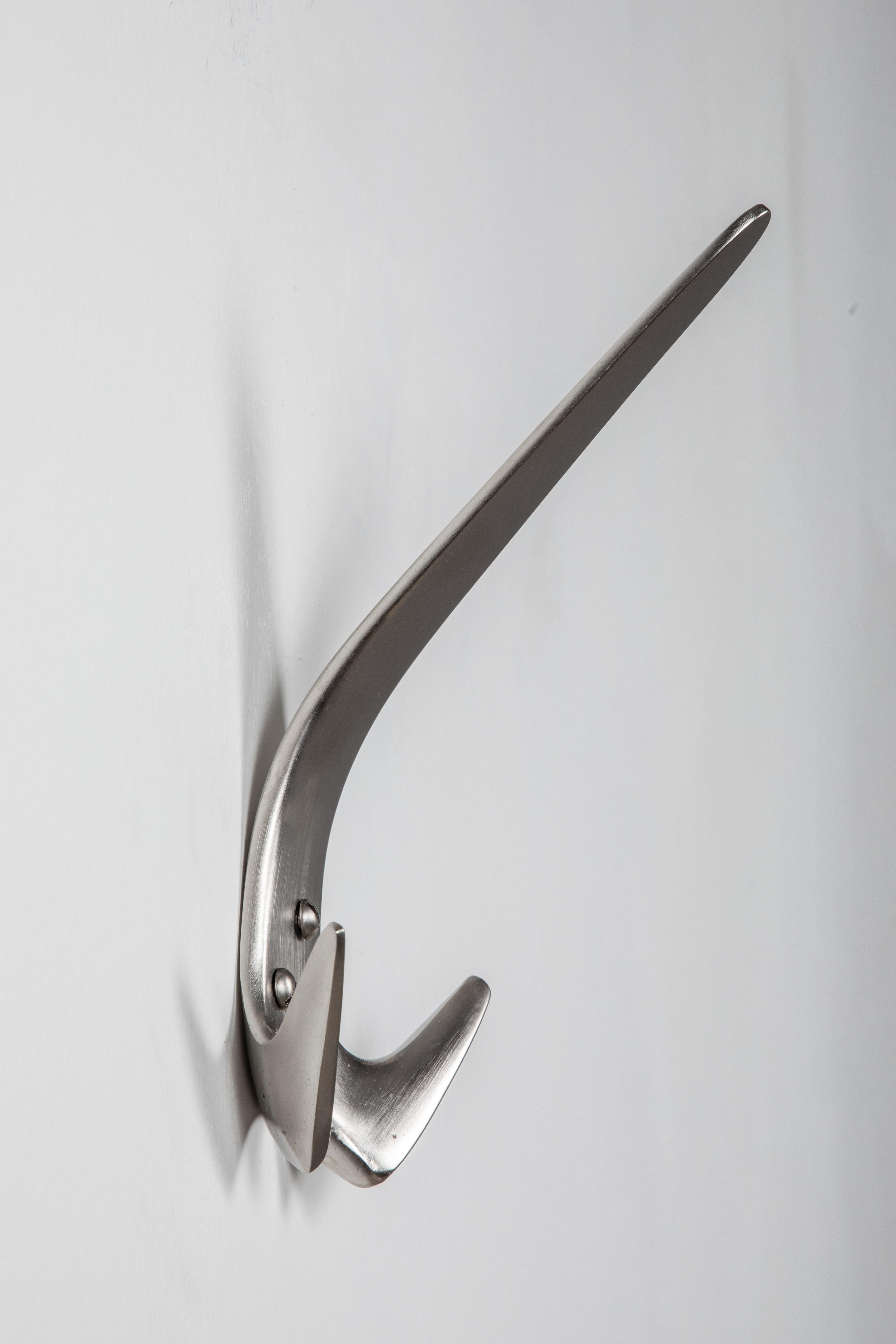 Carl Auböck Model #4056 Nickel-Plated Hook For Sale 4