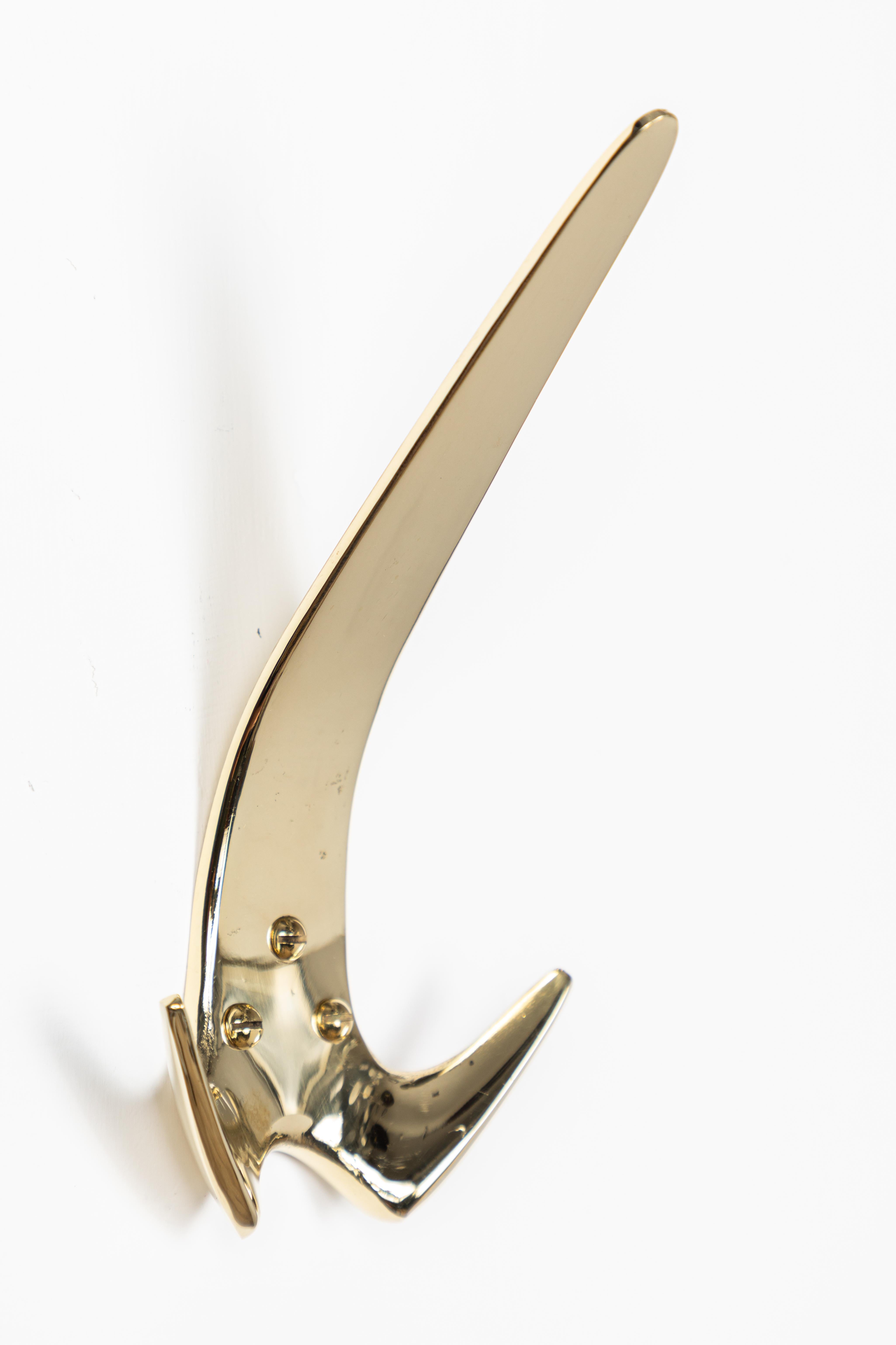 Carl Auböck Model #4056 Patinated Brass Hook For Sale 4