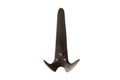 Carl Auböck Model #4056 Patinated Brass Hook