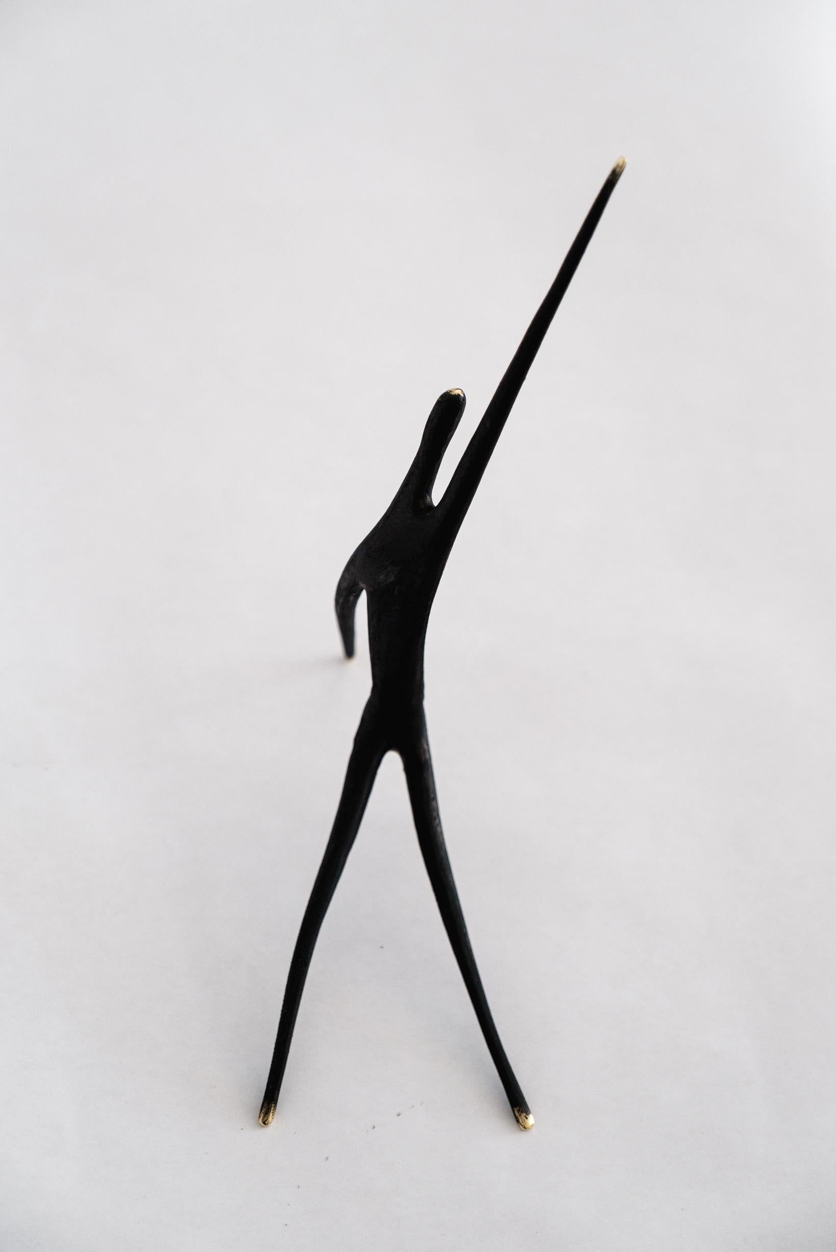 Carl Auböck Modèle #4057 'Athlete' Sculpture en laiton en vente 8