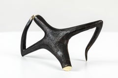 Carl Auböck Modello #4059 'Ottimista/Pessimista' Scultura in ottone