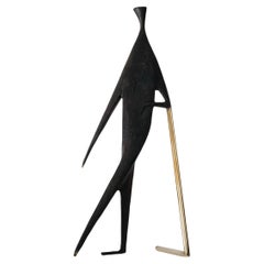 Carl Auböck Model #4060 'Man with Stick' Brass Sculpture