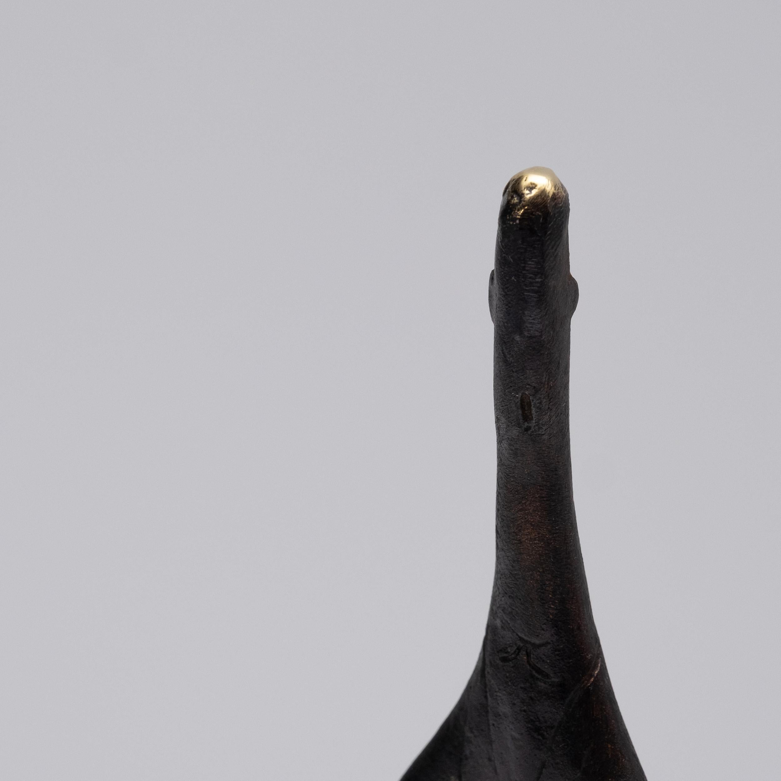Carl Auböck Modello #4061 'Architetto' Scultura in ottone in vendita 3