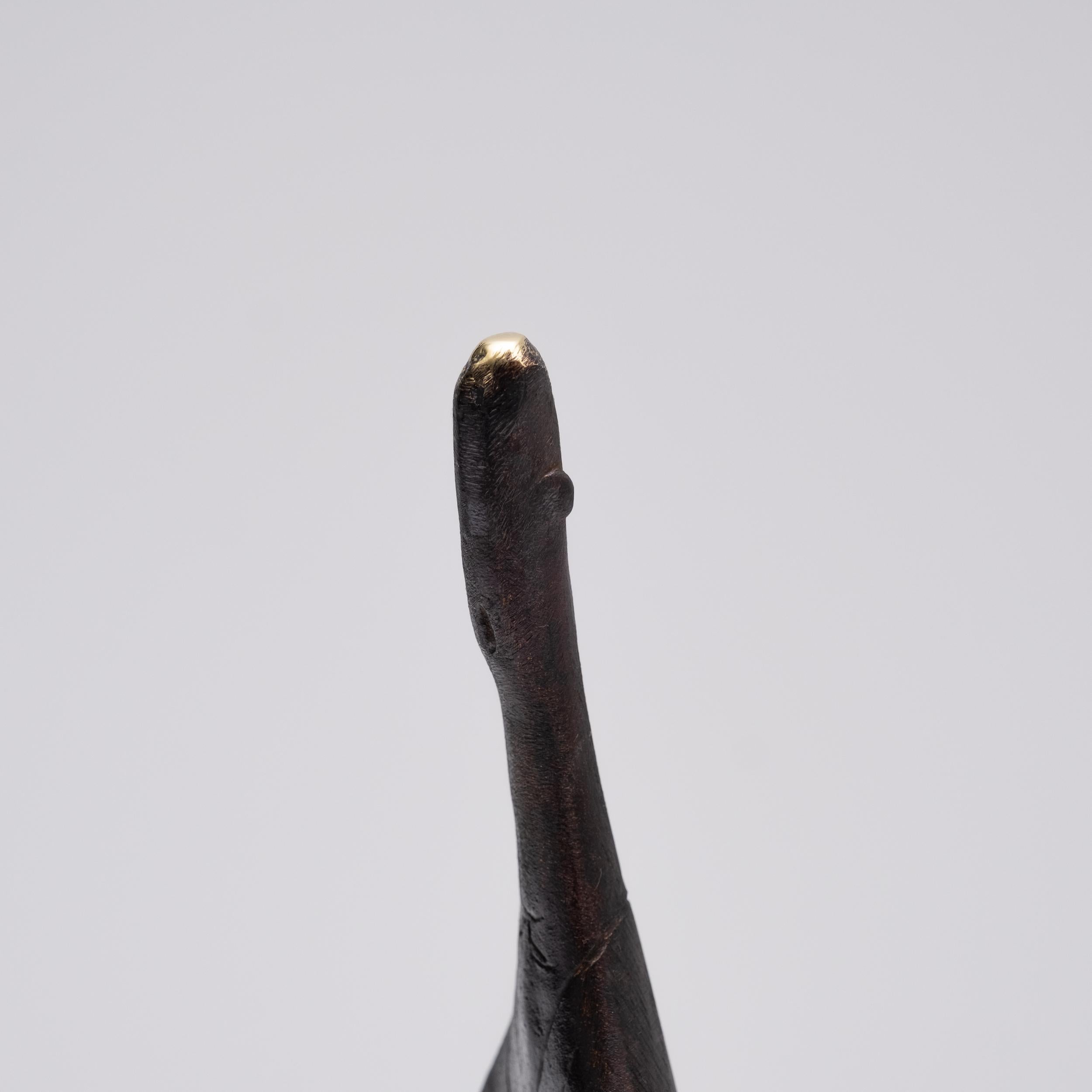 Carl Auböck Modello #4061 'Architetto' Scultura in ottone in vendita 4