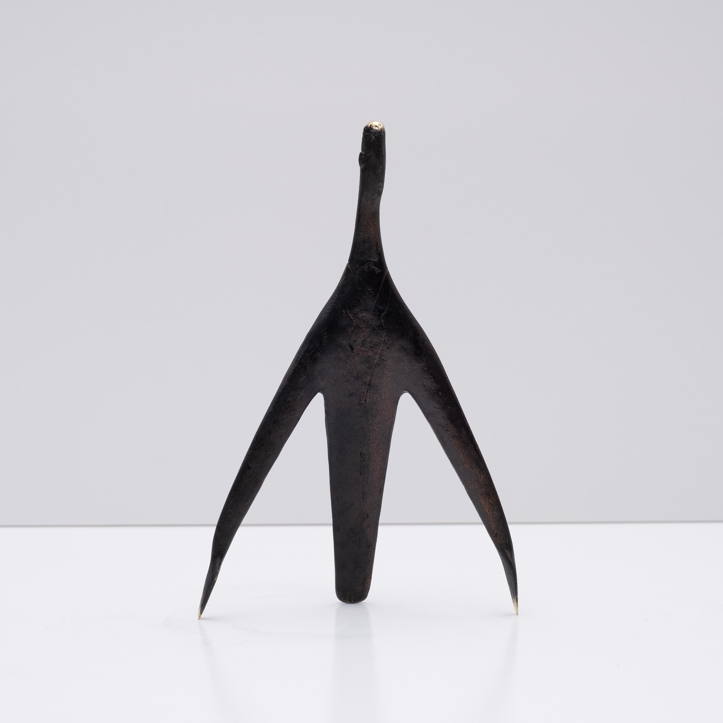 Patinato Carl Auböck Modello #4061 'Architetto' Scultura in ottone in vendita