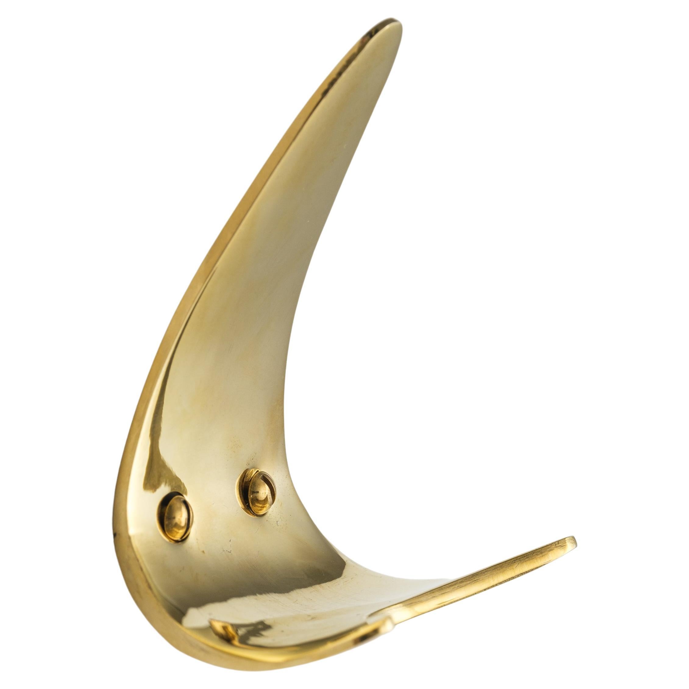 Carl Auböck Model #4086 Hook in Polished Brass For Sale 11