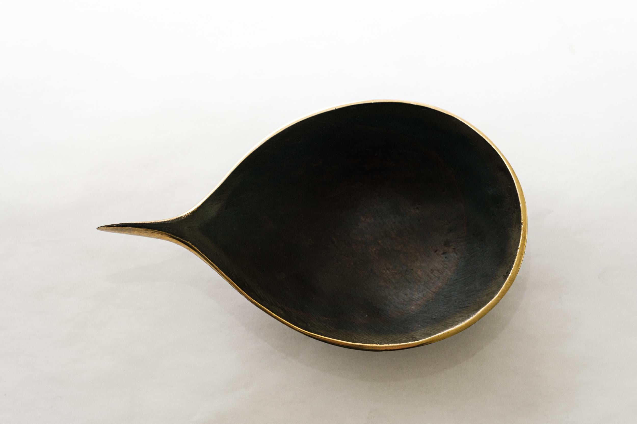Carl Auböck Model #4208 Patinated Brass Bowl For Sale 6