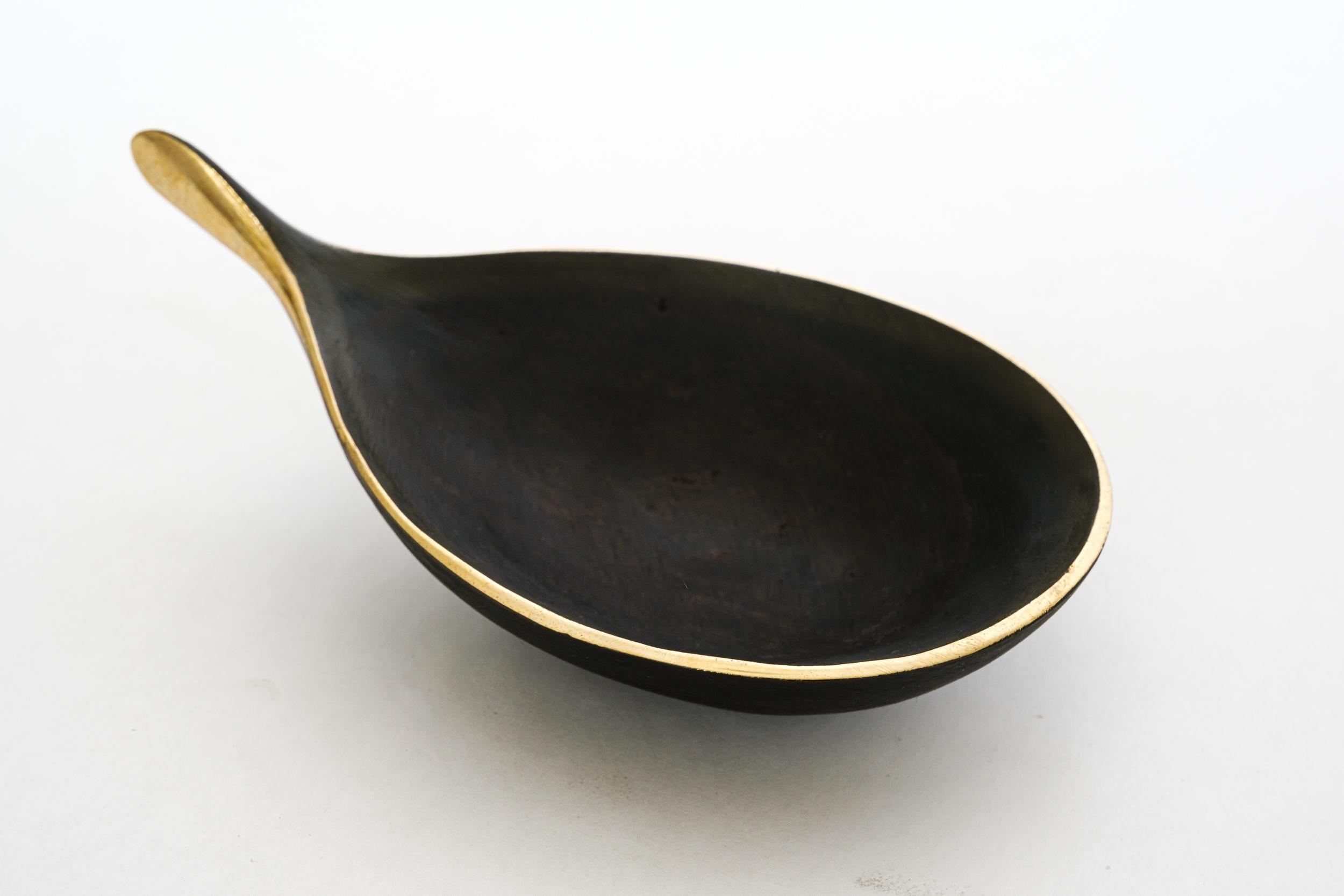 Carl Auböck Model #4208 Patinated Brass Bowl For Sale 7