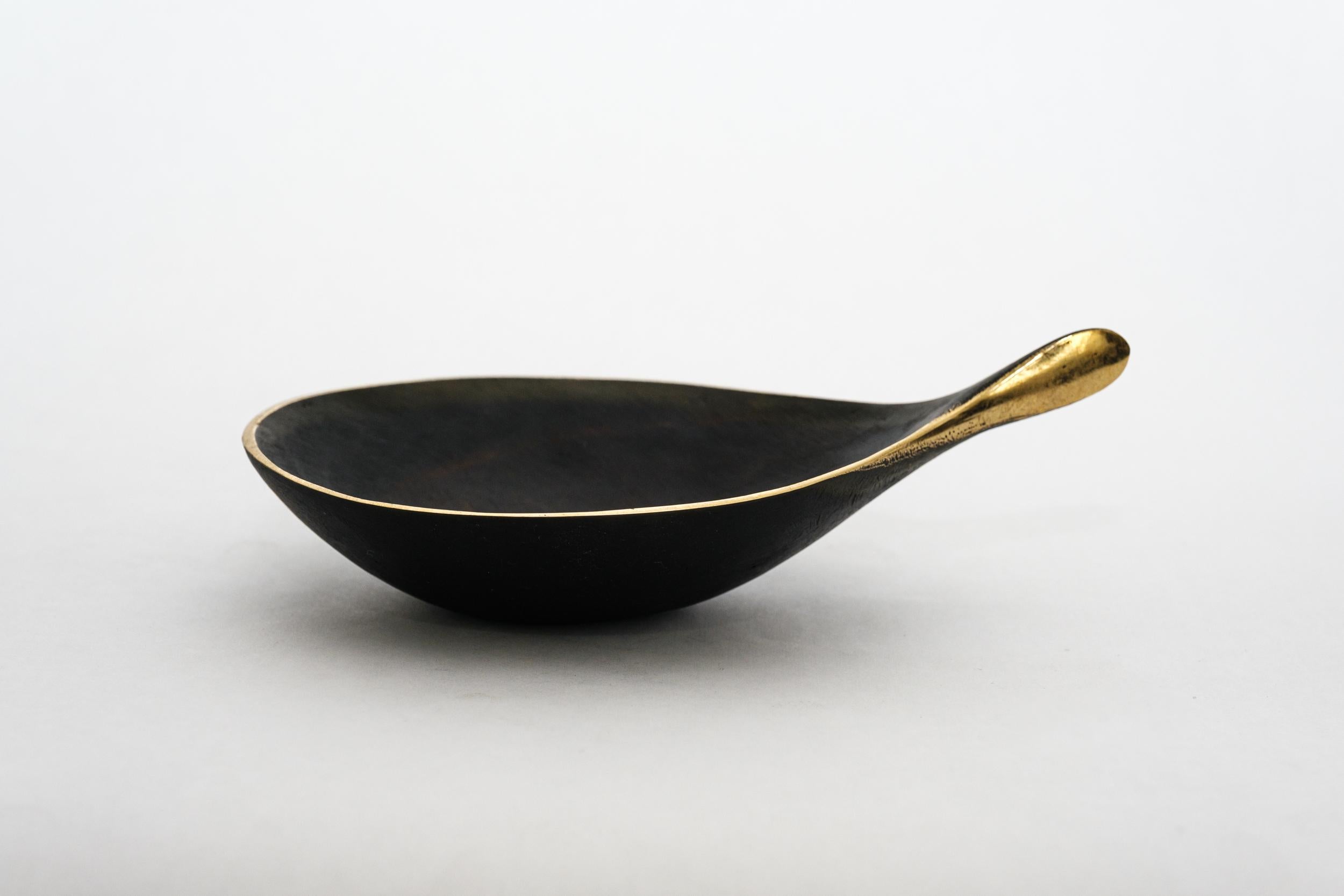 Carl Auböck Model #4208 Patinated Brass Bowl For Sale 1
