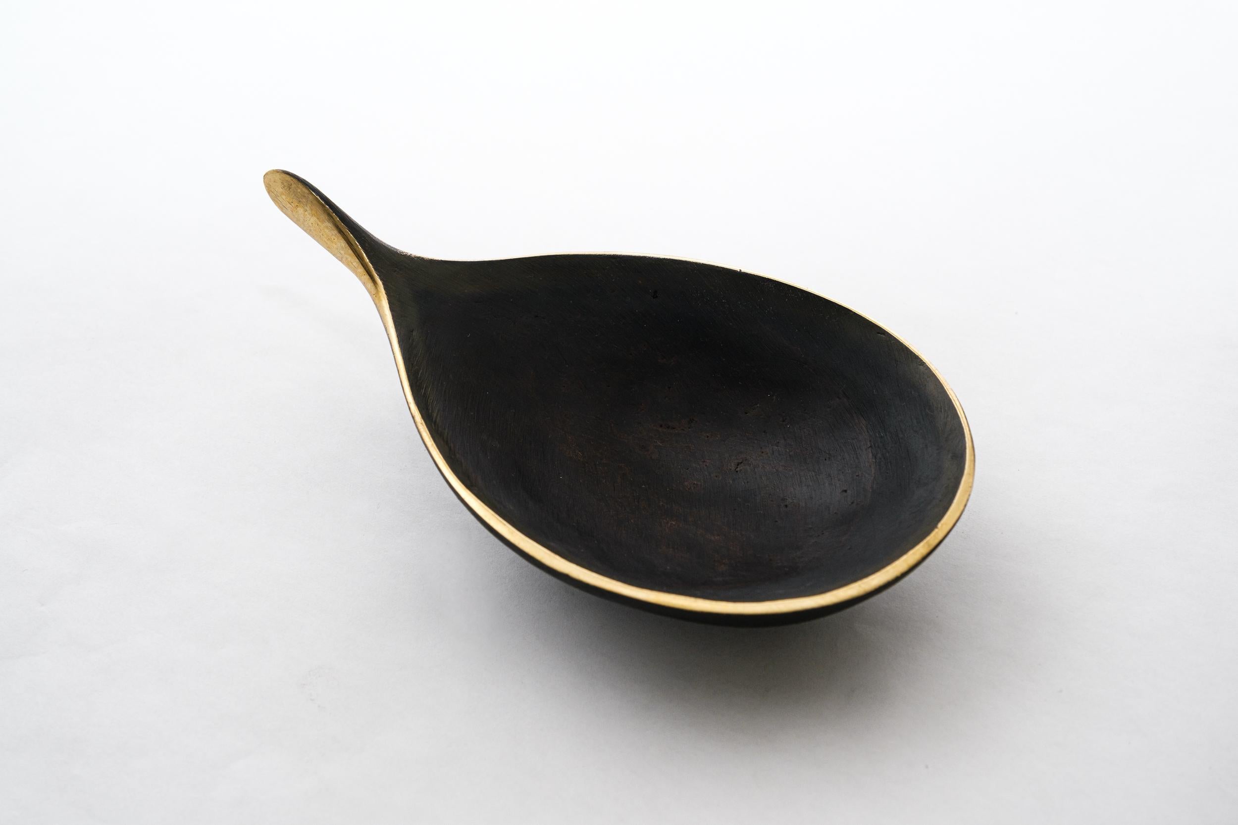 Carl Auböck Model #4208 Patinated Brass Bowl For Sale 2