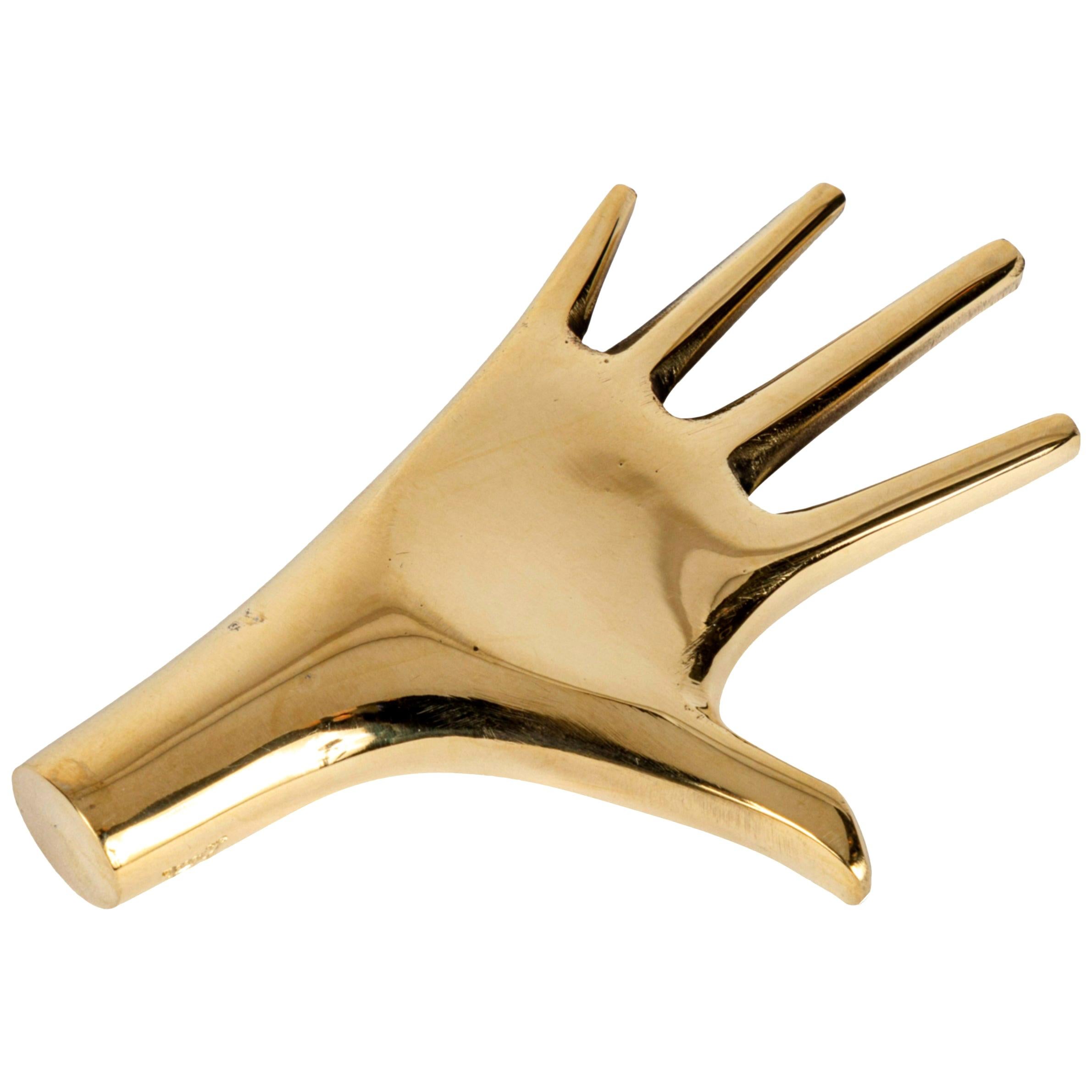 Carl Auböck Model #4223 'Hand' Brass Paperweight
