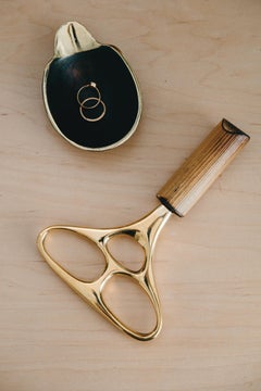 Carl Auböck Model #4230 'Skull' Polished Brass Corkscrew