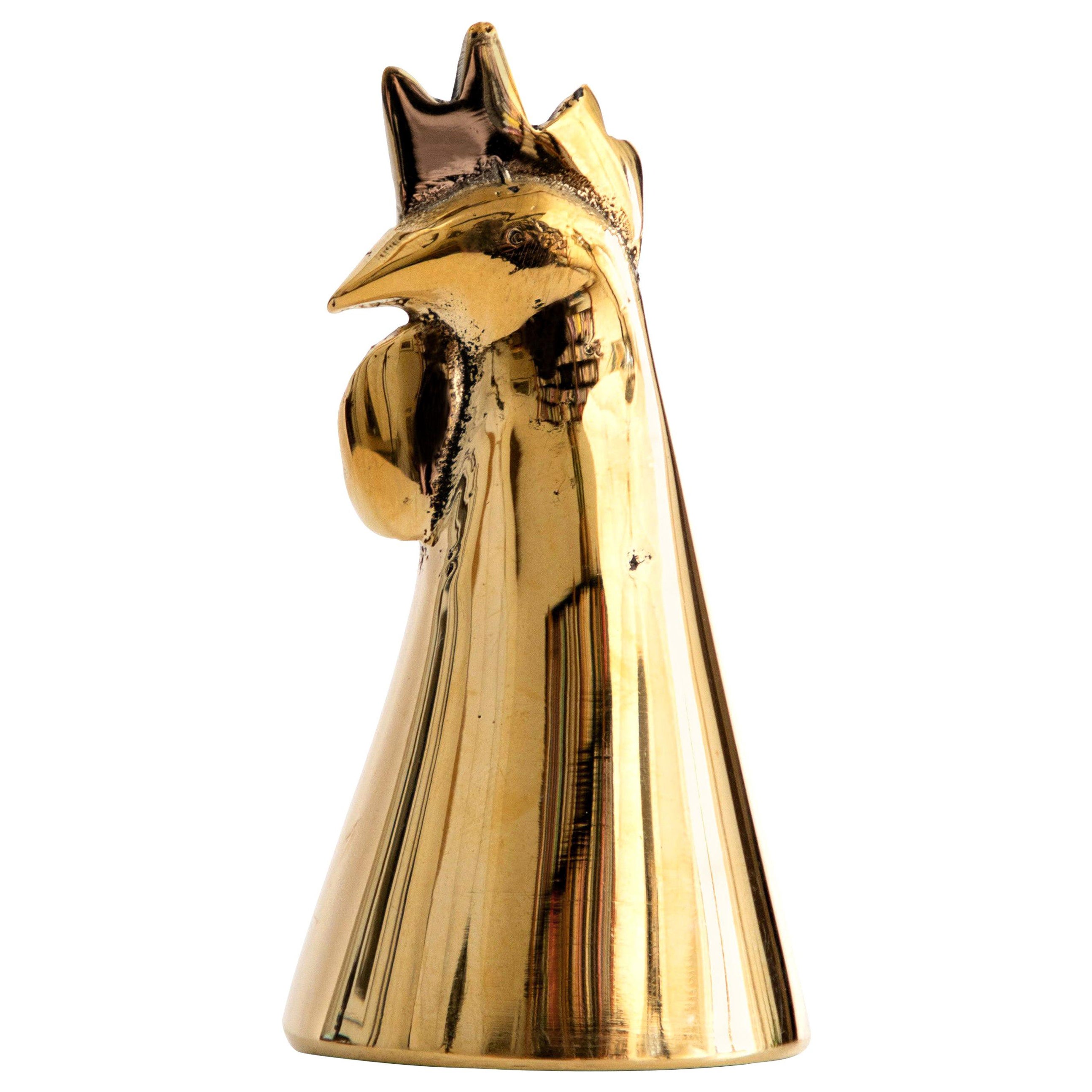 Carl Auböck Model #4272-2 'Rooster' Brass Bell