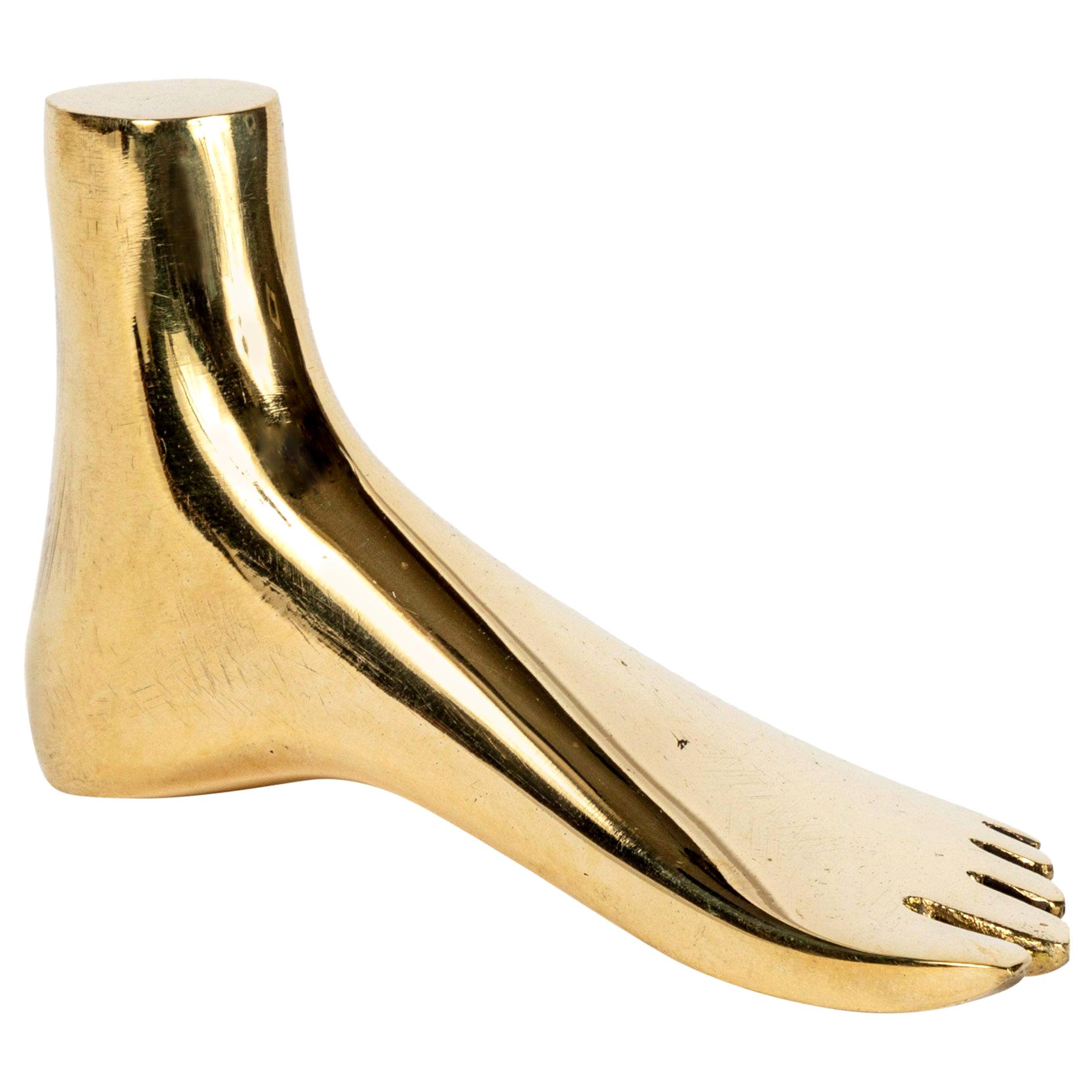 Carl Auböck Model #4273 'Foot' Brass Paperweight